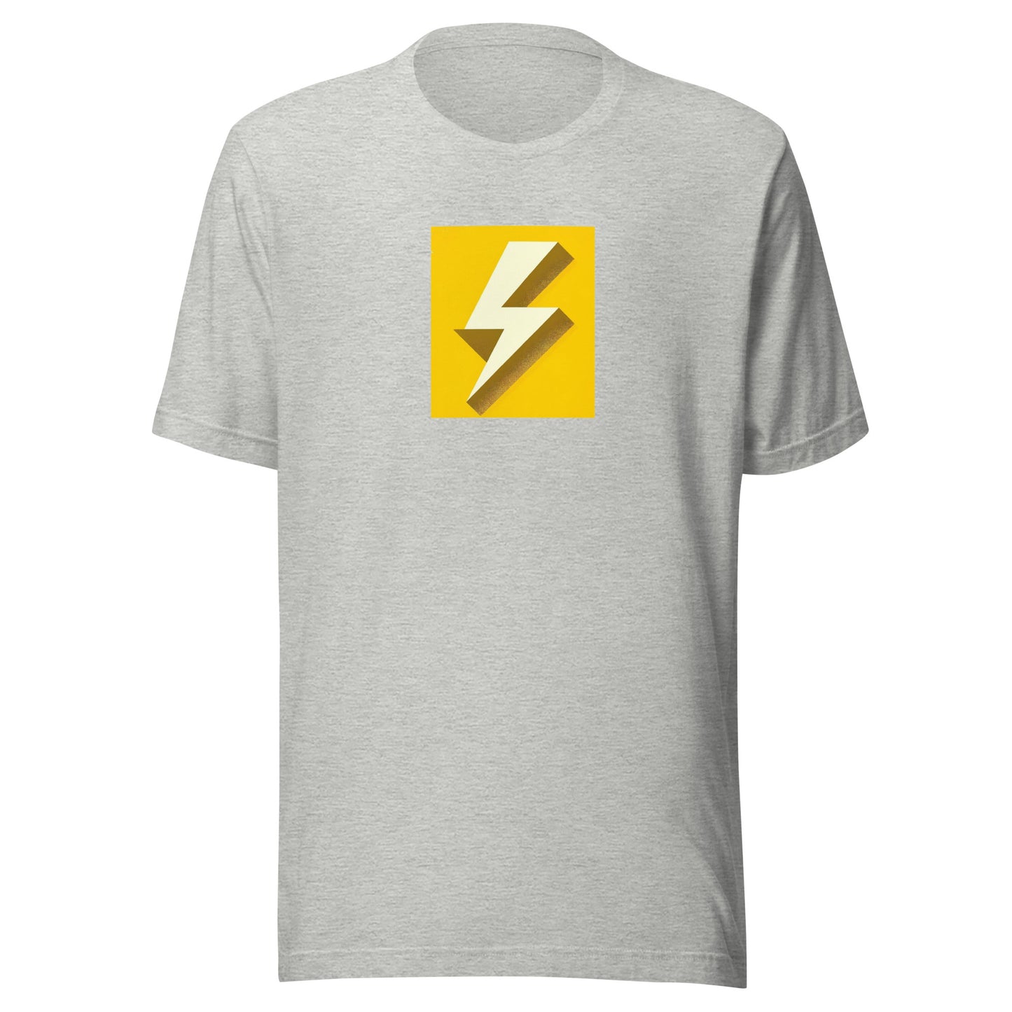 Sunshine Yellow Lightning Bolt Vintage Distressed Tee - Unisex