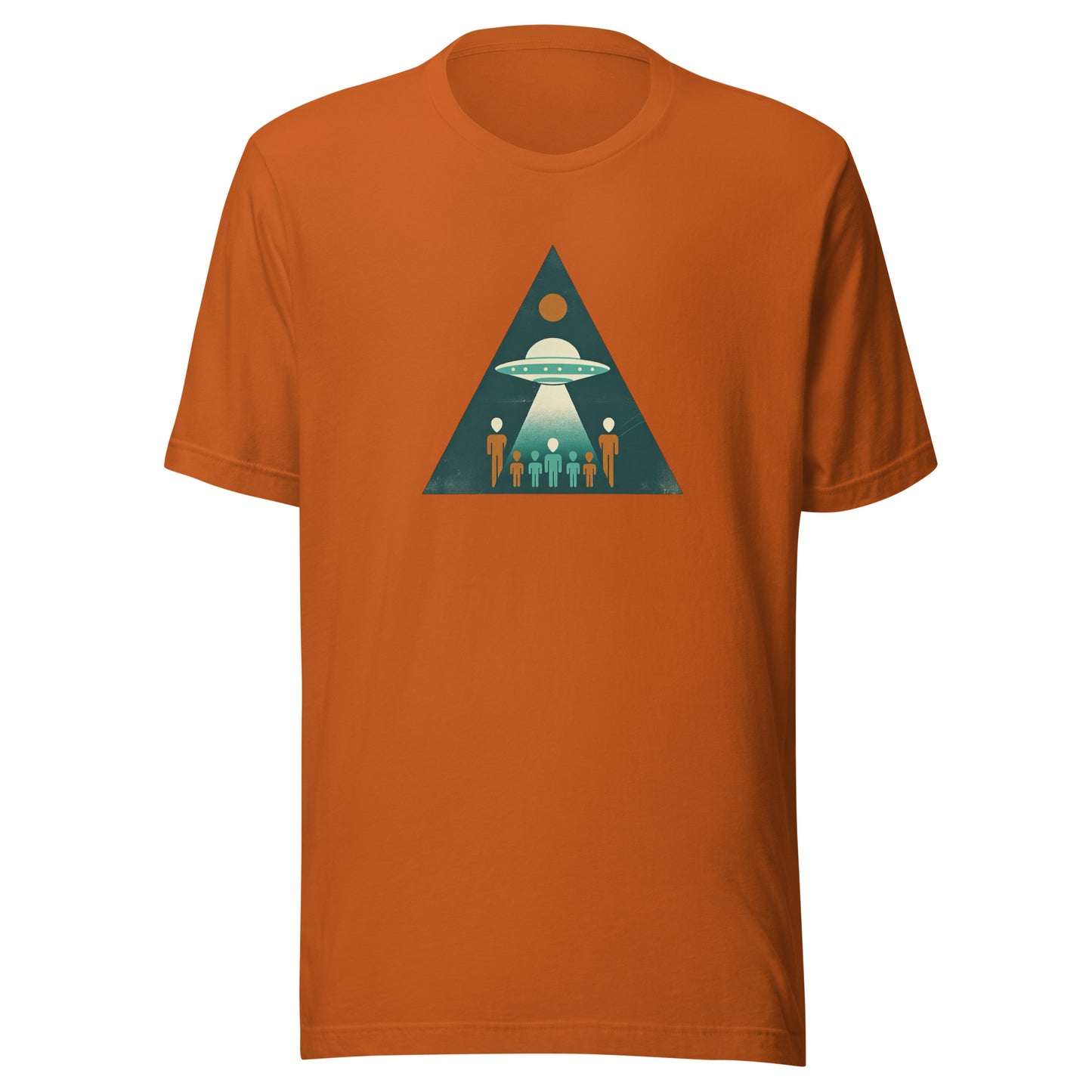 UFO Abduction Triangle Graphic Unisex t-shirt