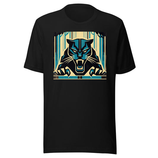 Carolina Gridiron: Shadow Hunter - Retro Football Tapestry Series Unisex t-shirt