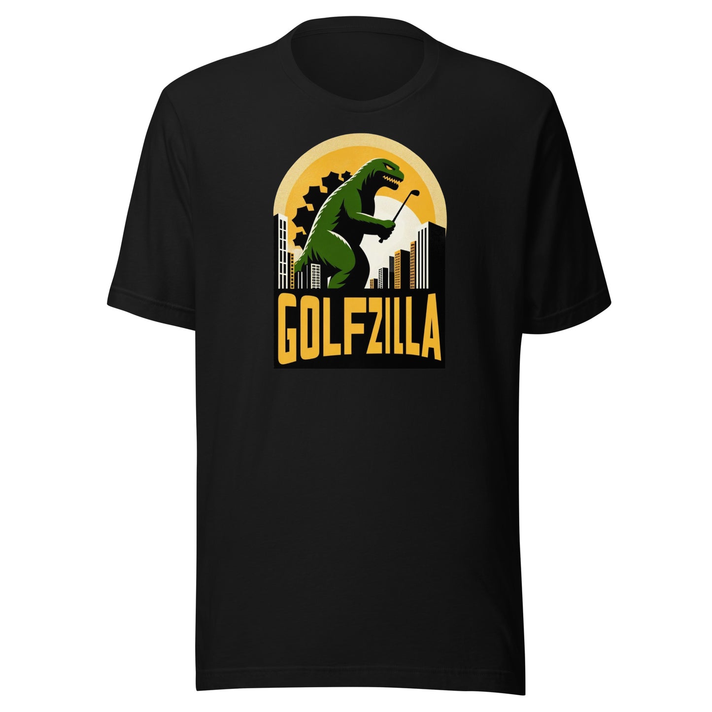 Golfzilla Monster Golfer Golf Unisex t-shirt
