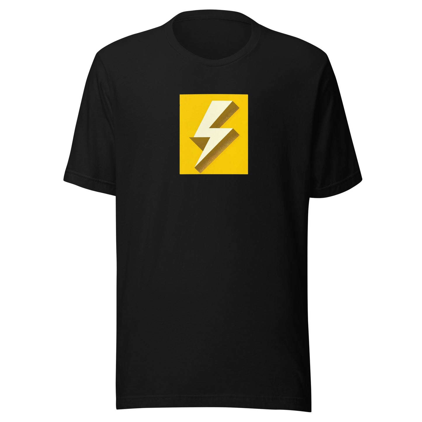 Sunshine Yellow Lightning Bolt Vintage Distressed Tee - Unisex