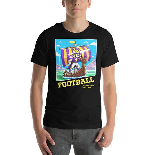 Minnesota Video Game Football Exploration Graphic Unisex t-shirt