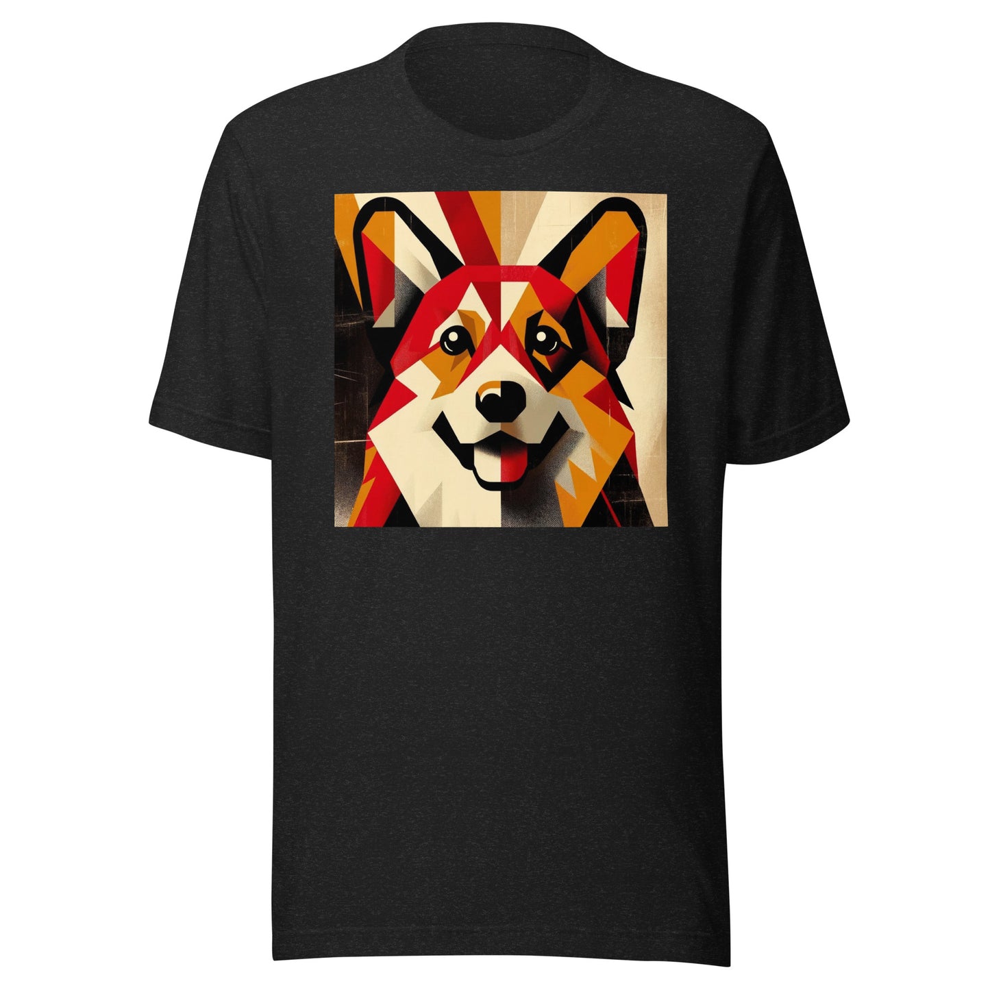 Iron Paws: Corgi Dog Charm - Radiant Red Majesty Unisex t-shirt
