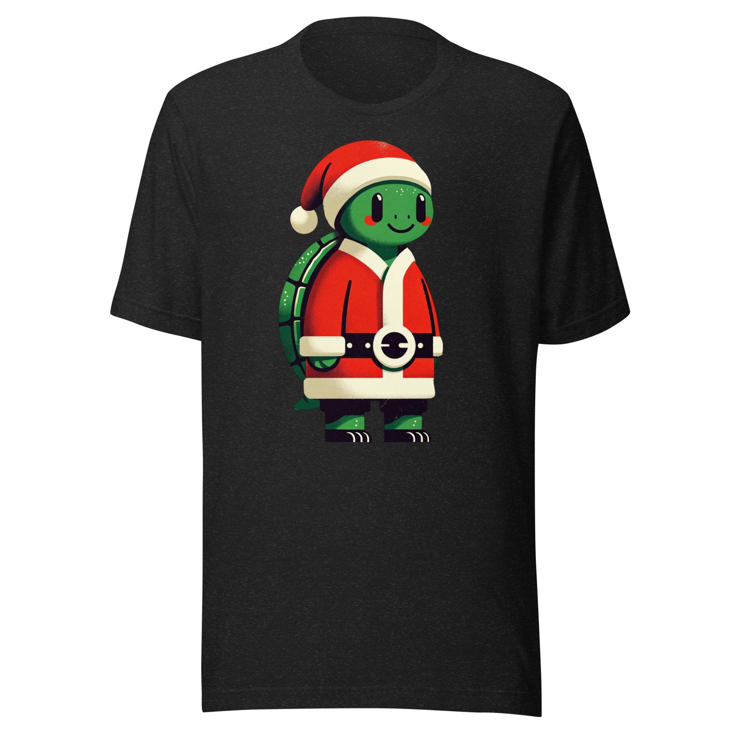 Turtle in a Santa Suit: Spreading Happy Vintage Christmas Cheer Unisex t-shirt