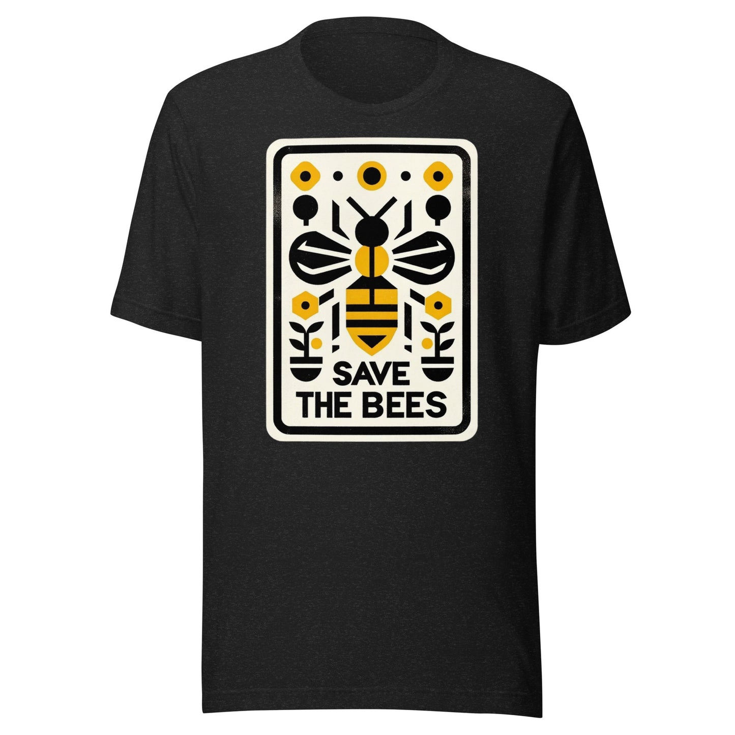 Minimalist Bee Conservation Graphic: Save The Bees Unisex t-shirt