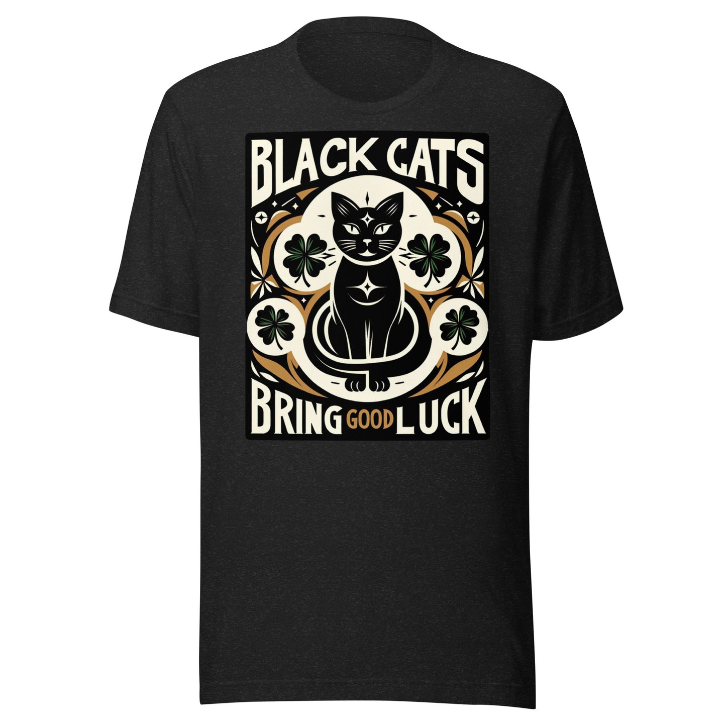Black Cats Bring Good Luck Graphic Unisex t-shirt