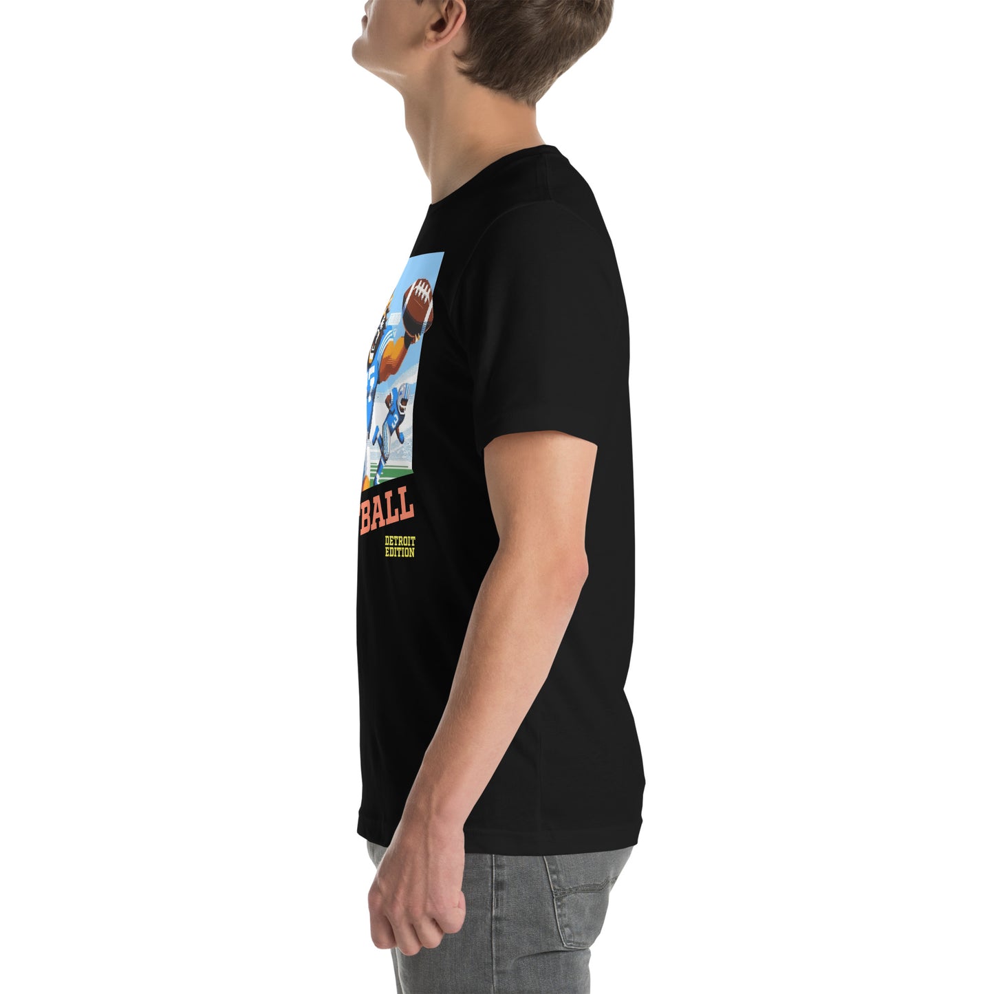 Detroit Video Game Football Grrreat Catch Graphic Unisex t-shirt