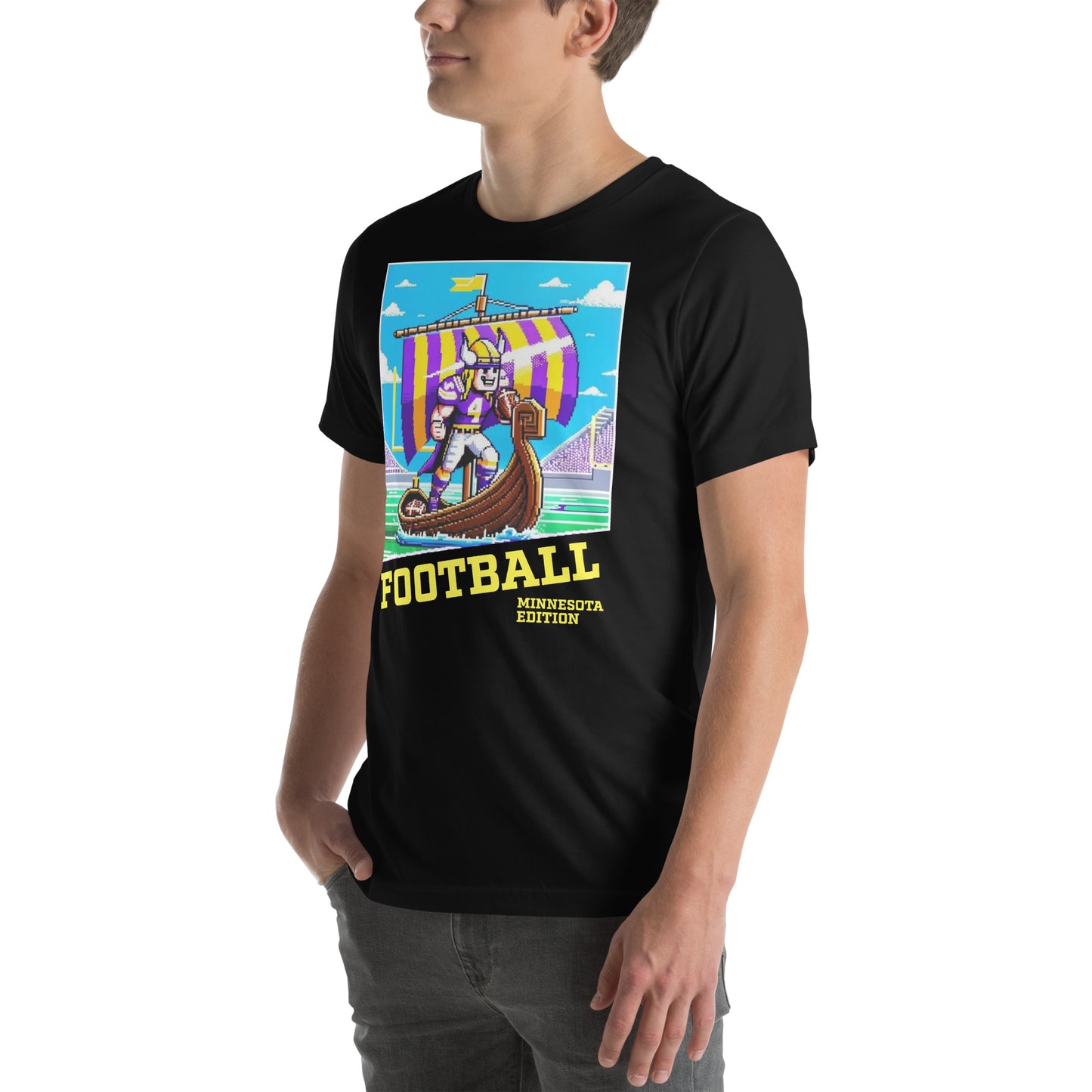 Minnesota Video Game Football Exploration Graphic Unisex t-shirt