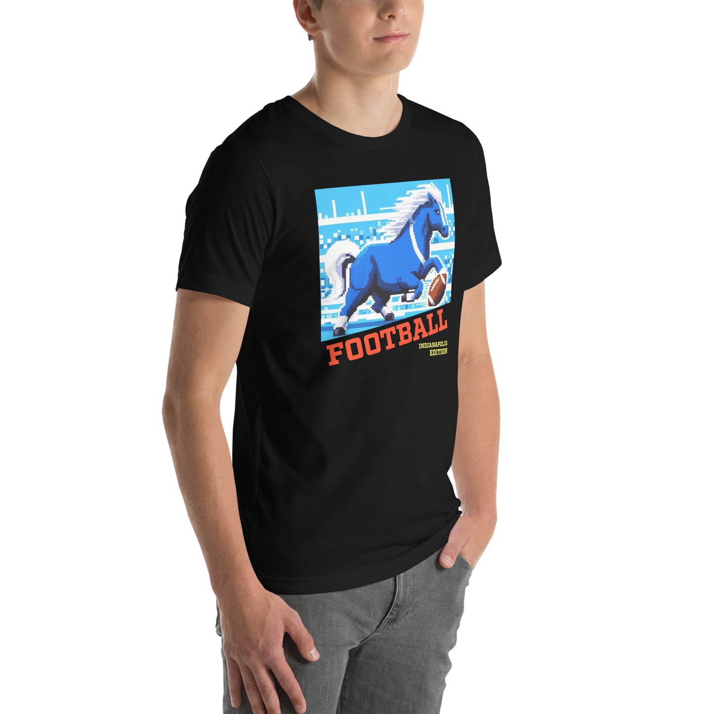 Indianapolis Video Game Football Horse Graphic Unisex t-shirt