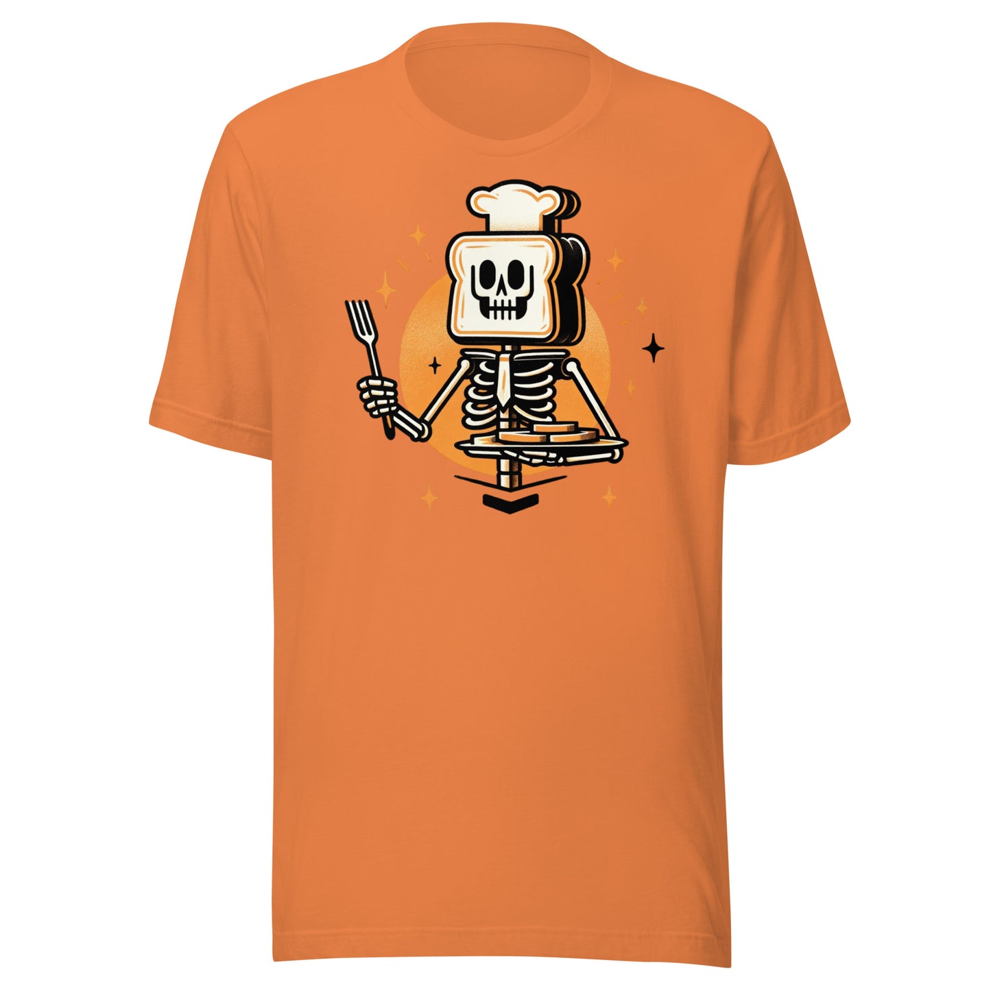 Breakfast Bone-apétit: The Skeleton's French Toast Fiesta Unisex t-shirt