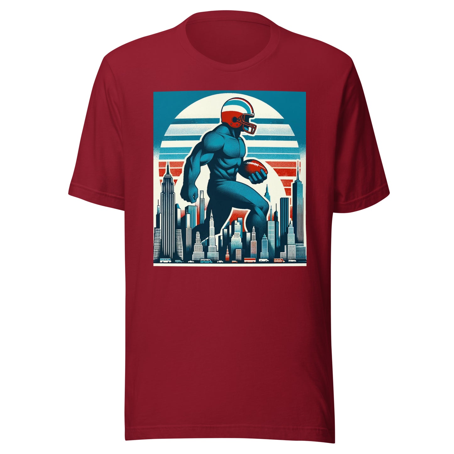 New York Gridiron: Metropolis Guardian - Retro Football Tapestry Series Unisex t-shirt