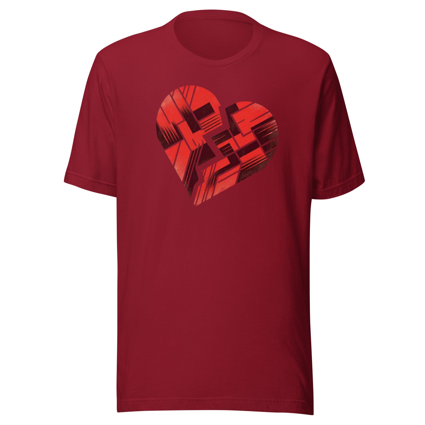 Broken Heart Abstract Unisex t-shirt