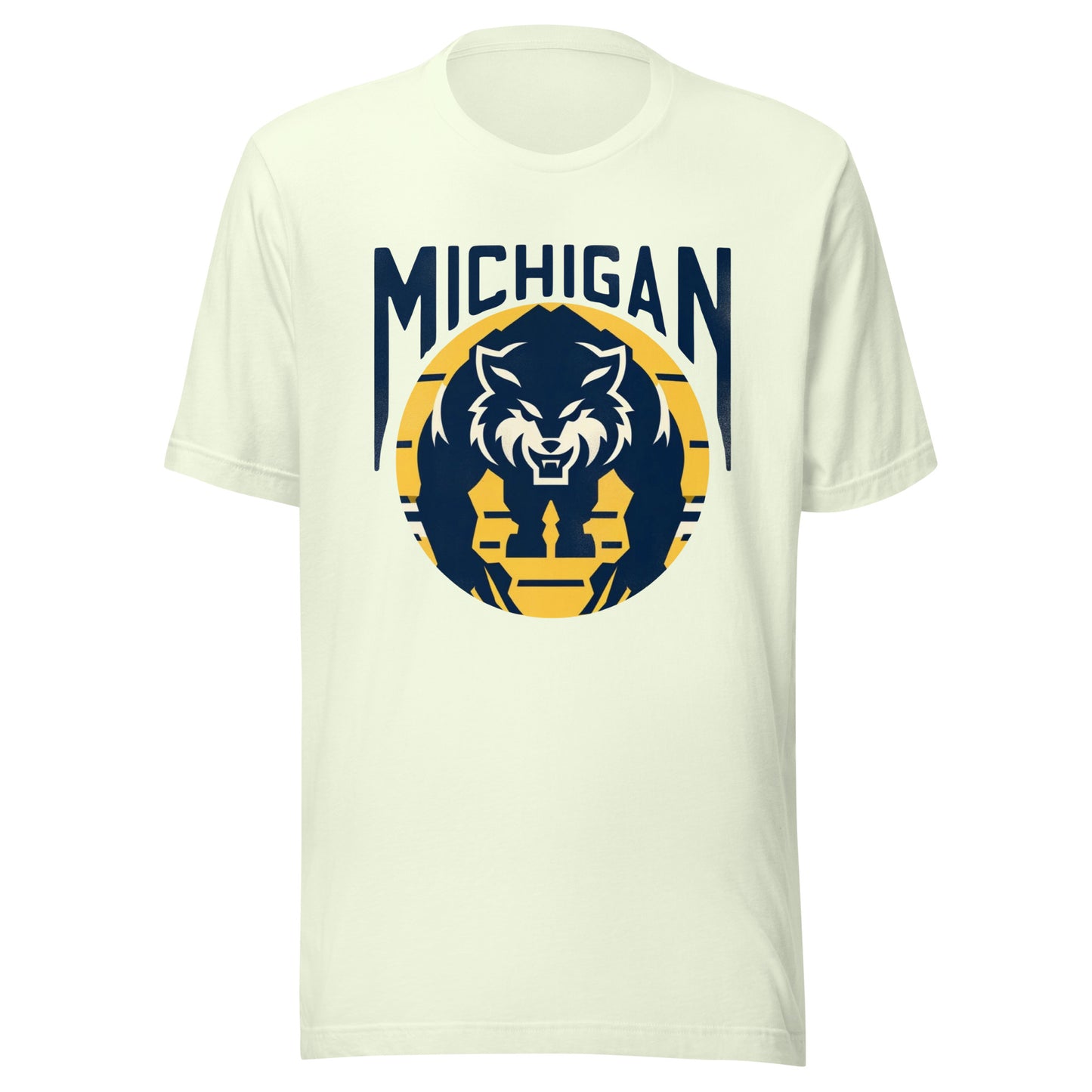 Ann Arbor Vintage Rustic College Gridiron Wolverines Unisex Tee
