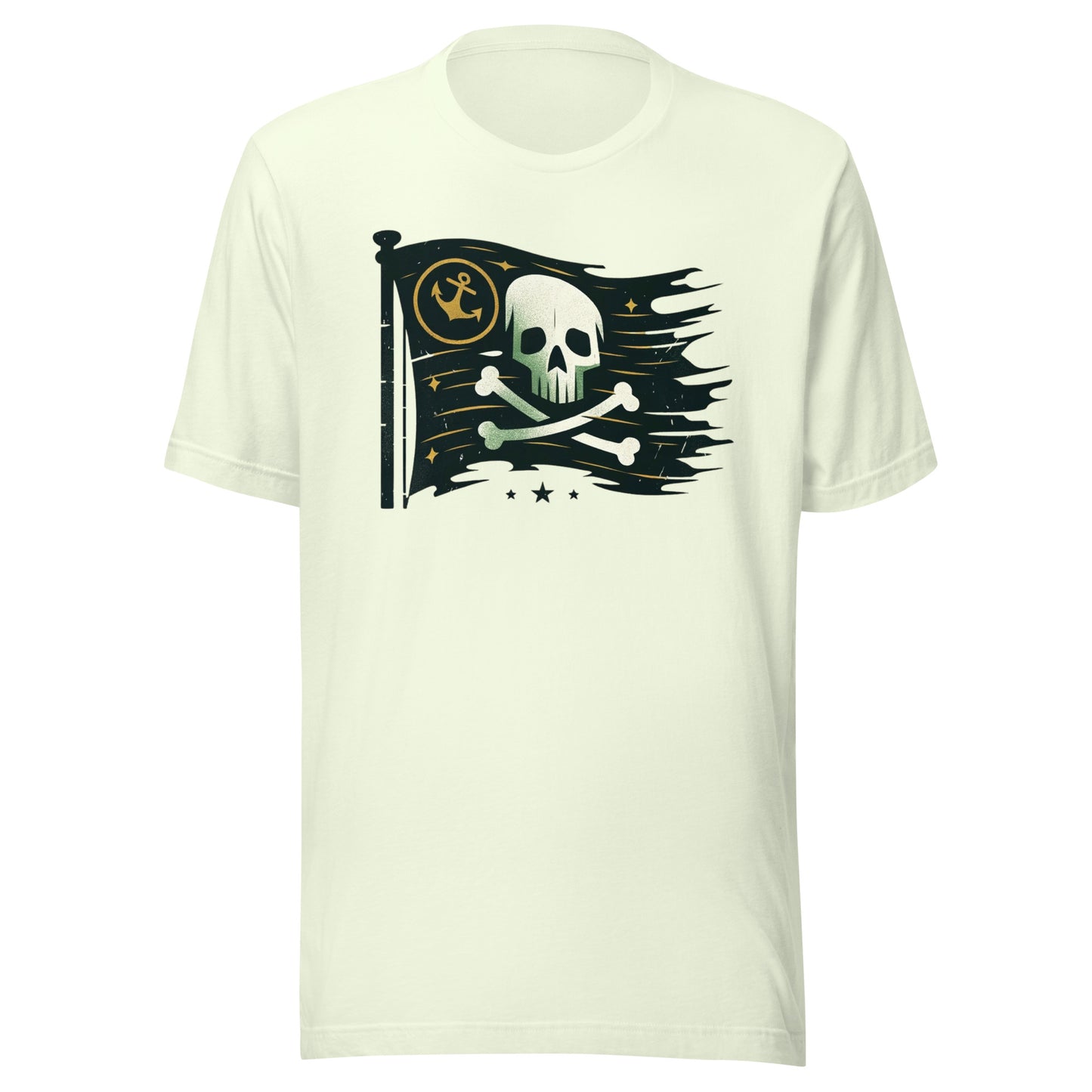 Galactic Buccaneers: Skull and Crossbones of the Cosmic Seas Unisex t-shirt