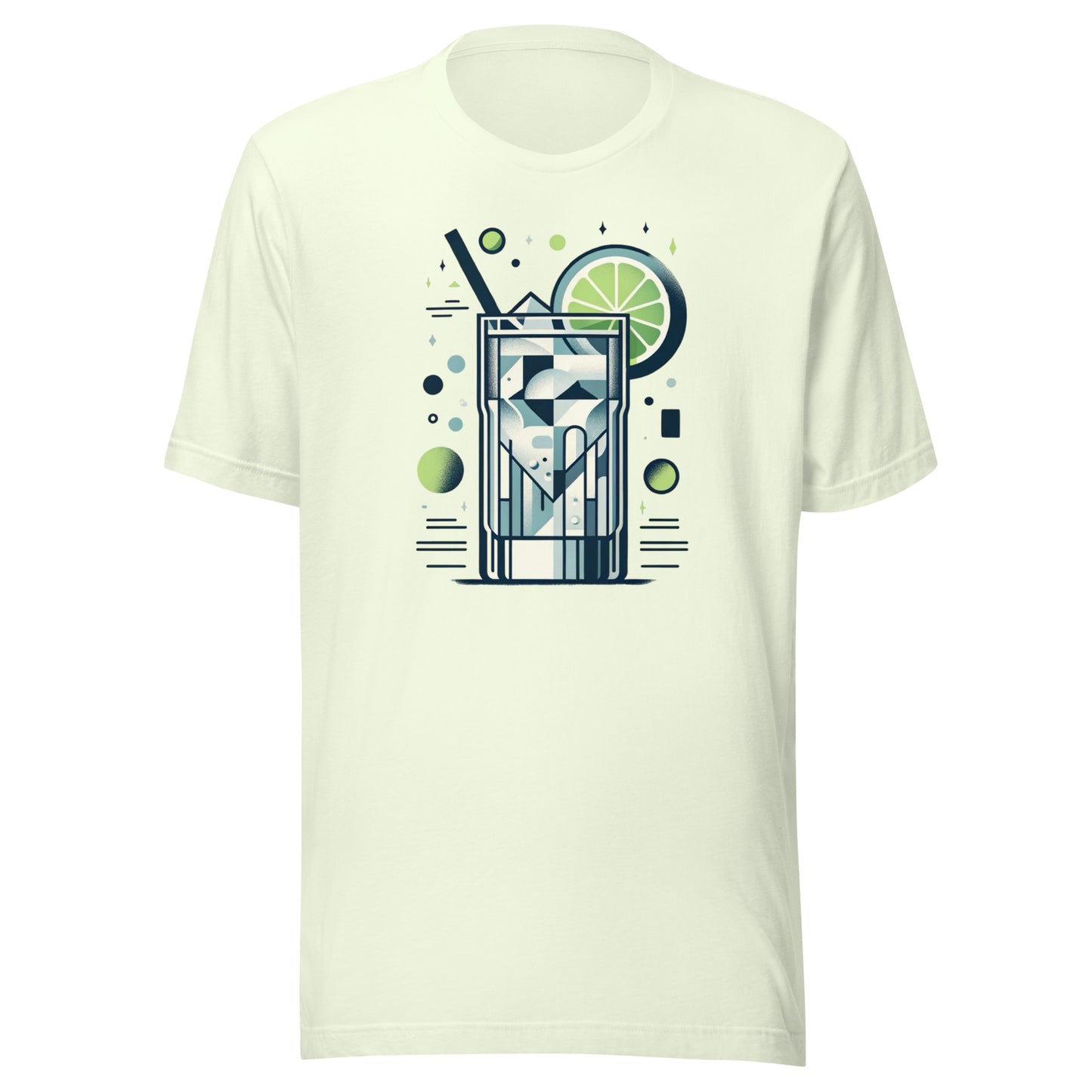 Gin and Tonic ‘Full Send Saturday’ Mid-Century Modern Drinks Series Unisex t-shirt