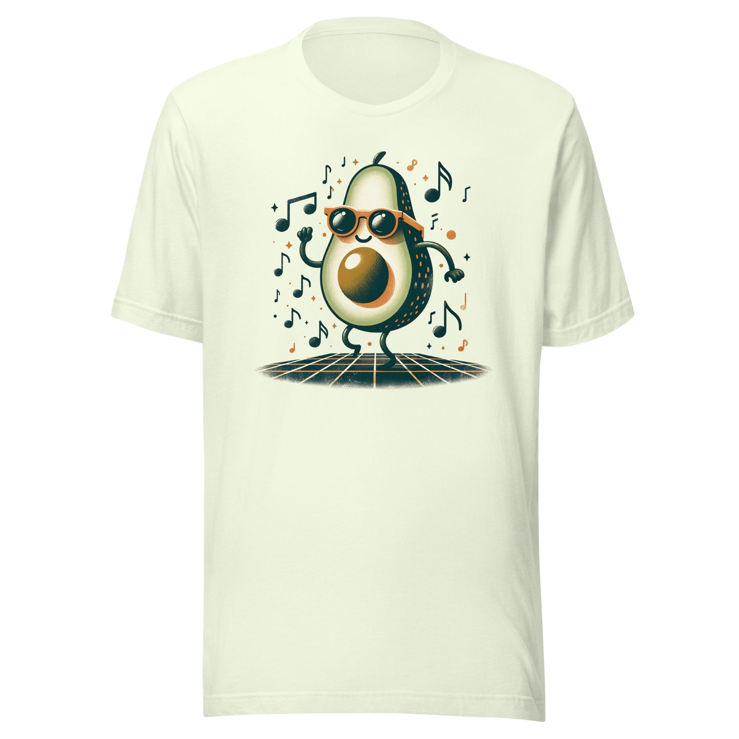 Avo-Beat - Funky Avocado with Music Rhythm Unisex Tee