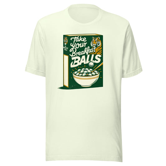 Take Your Breakfast Balls Golf Balls Tiger Unisex t-shirt