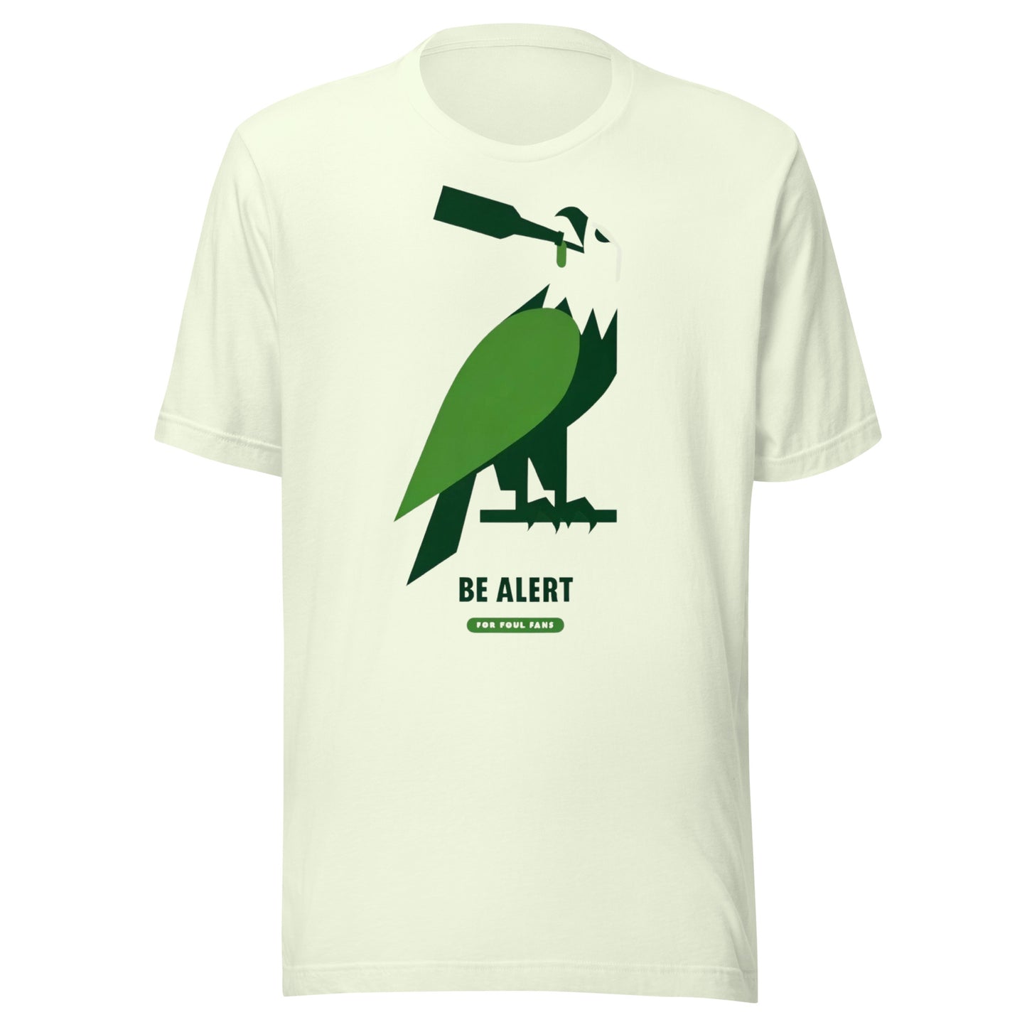 Majestic Drinking Eagle "Be Alert for Foul Fans" Graphic Tee - Unisex