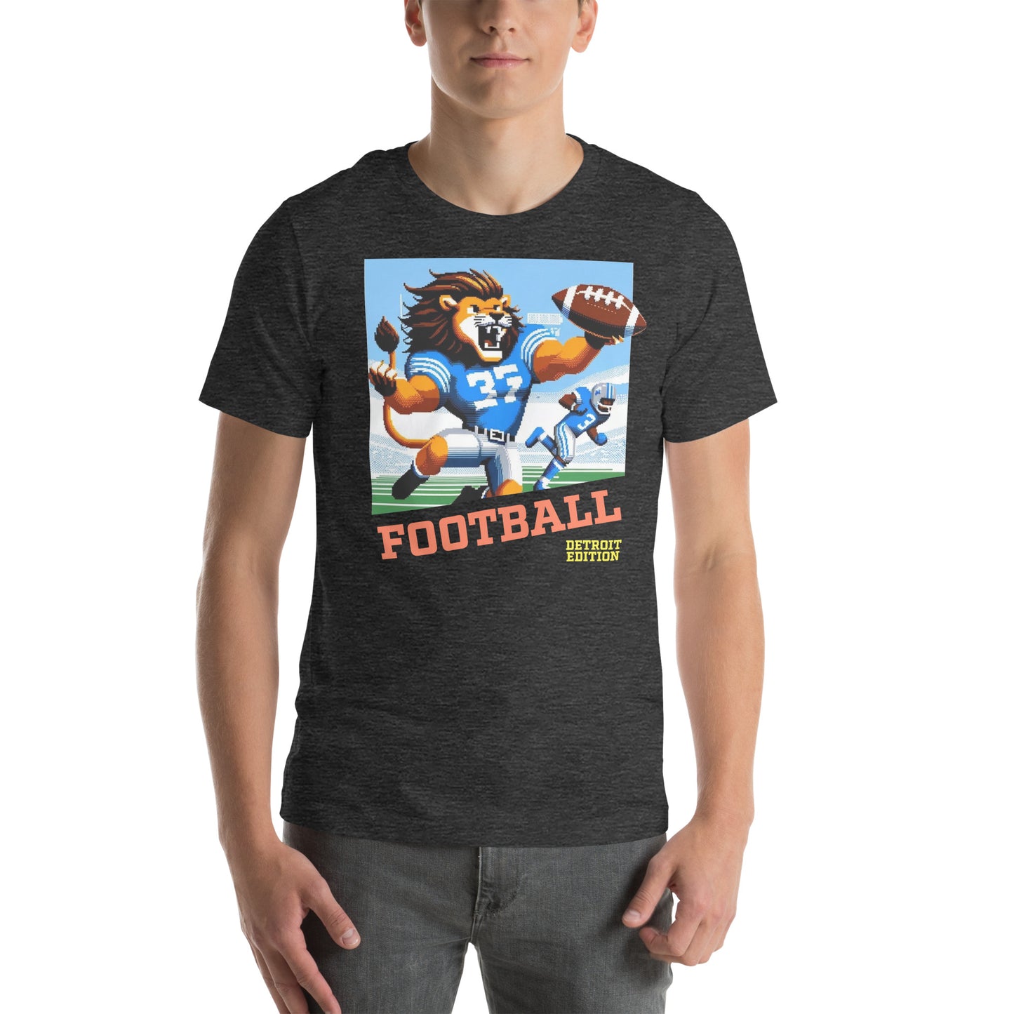 Detroit Video Game Football Grrreat Catch Graphic Unisex t-shirt