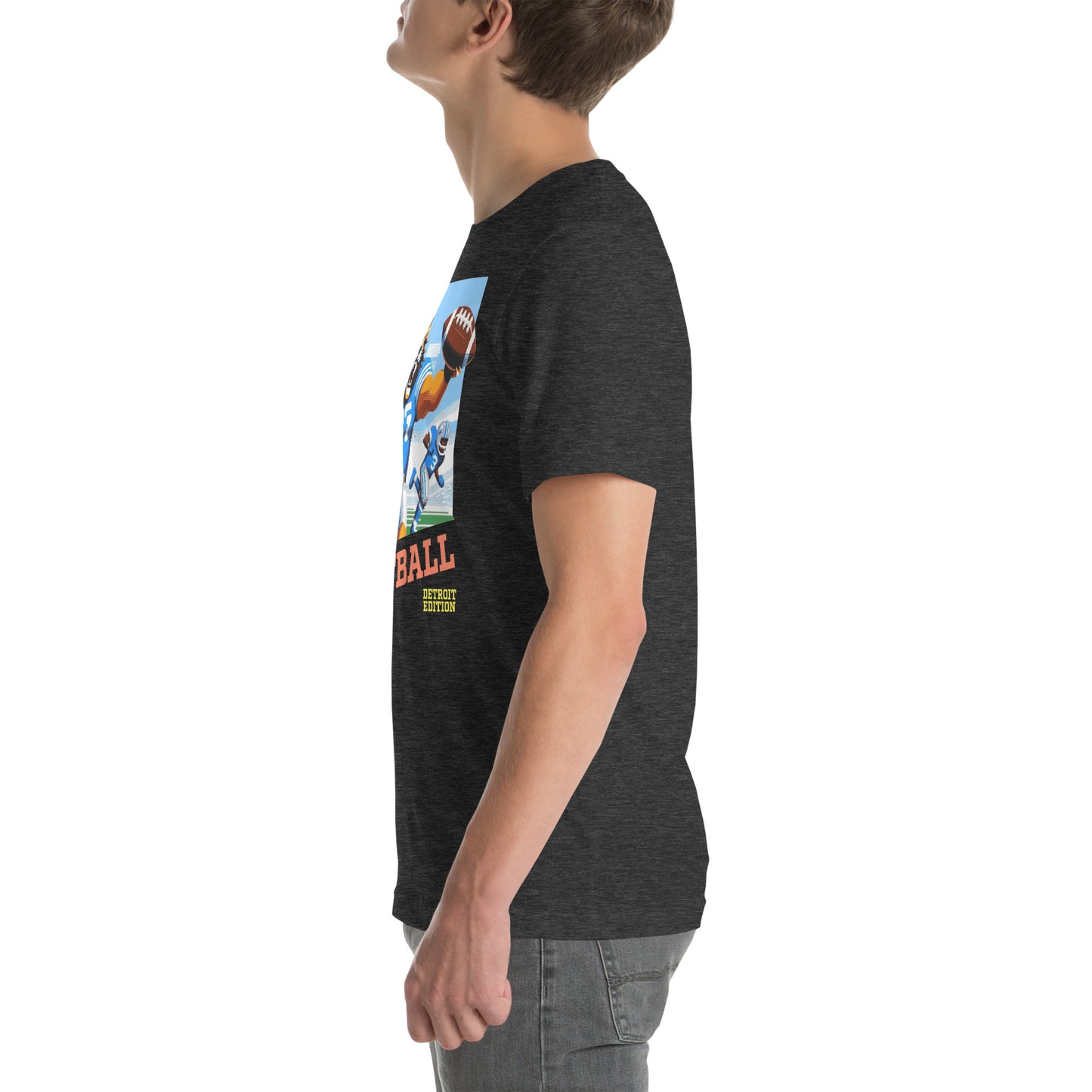 Detroit Video Game Football Grrreat Catch Graphic Unisex t-shirt