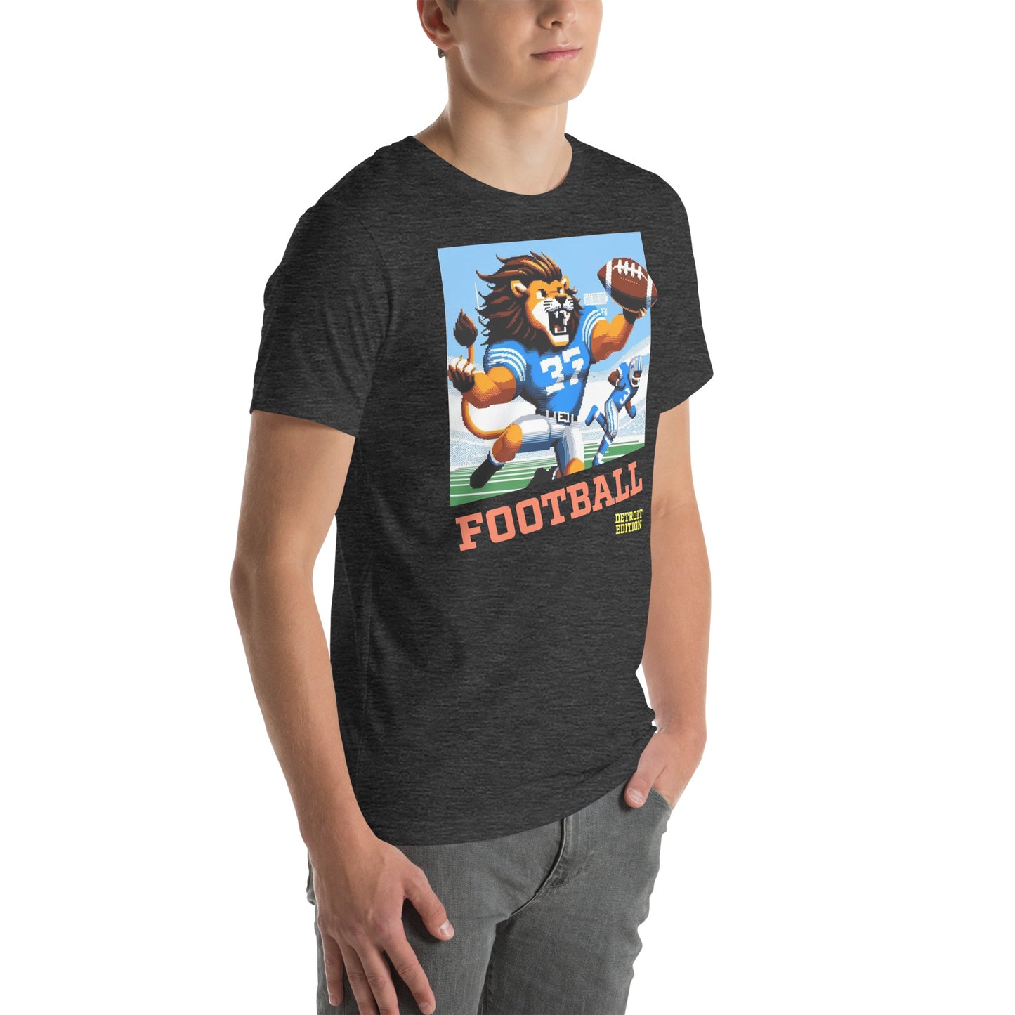 Detroit Video Game Football Grrreat Catch Graphic Unisex t-shirt