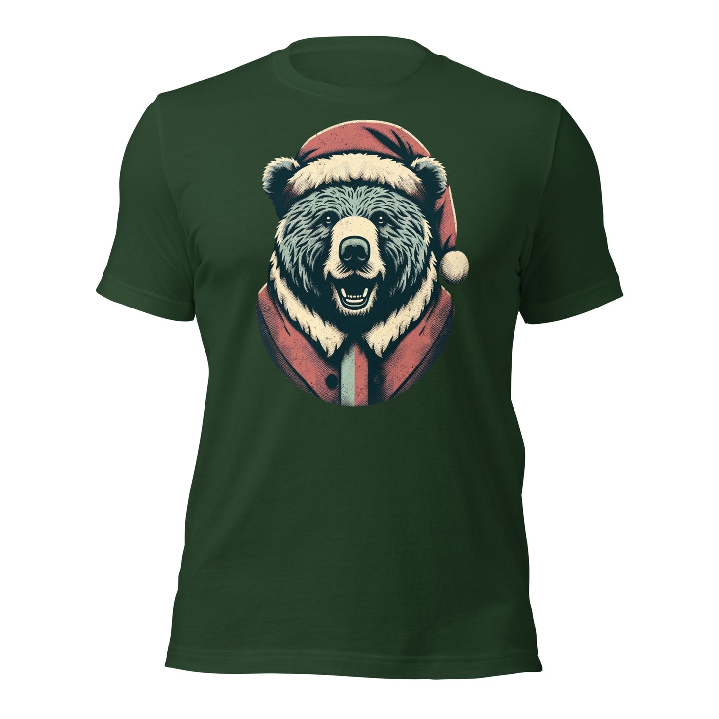 Bear-ly Merry: Rustic Christmas Retreat with Santa's Fuzziest Helpers Unisex t-shirt