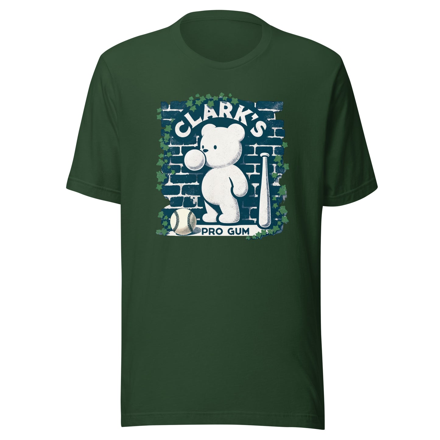 Clark's Pro Gum Vintage Inspired Cub Bear Baseball Ivy Chicago Art Unisex Tee