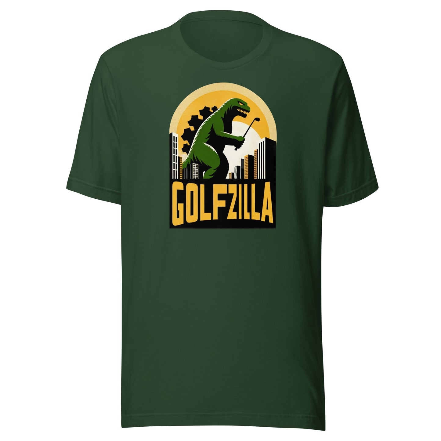 Golfzilla Monster Golfer Golf Unisex t-shirt