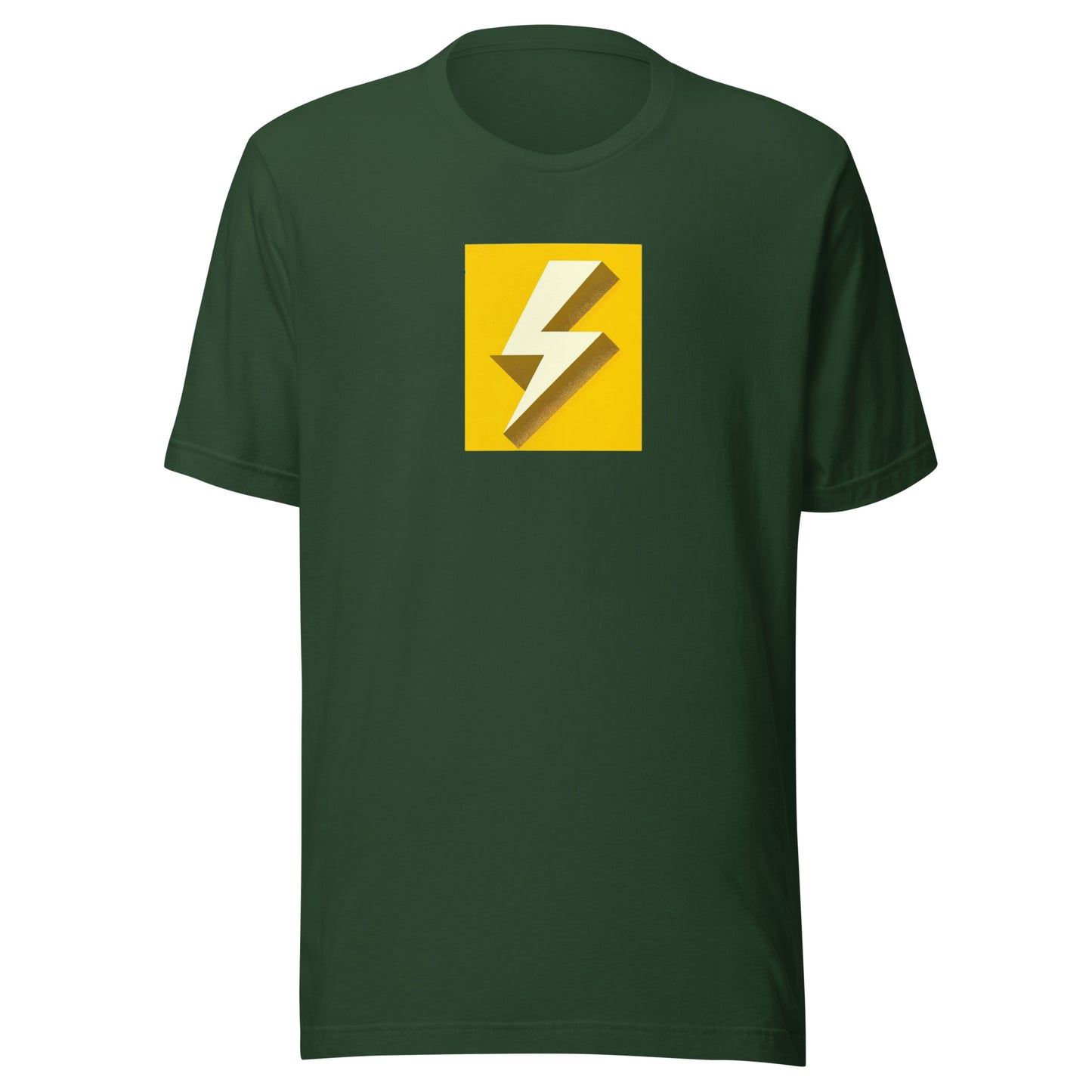 Sunshine Yellow Lightning Bolt Vintage Distressed Tee - Unisex