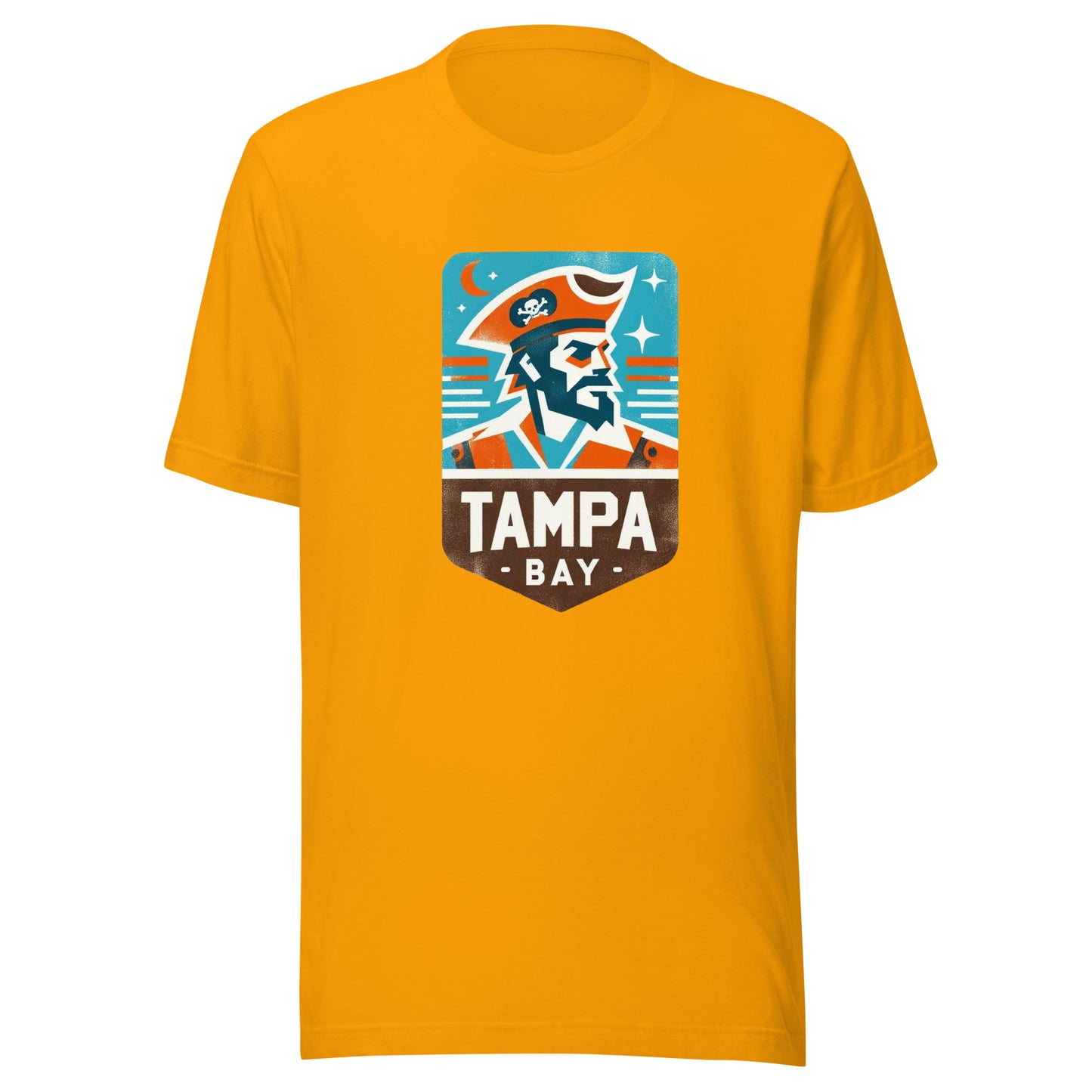 Tampa Bay Gridiron: Pirate Waters - Retro Football Tapestry Series Unisex t-shirt