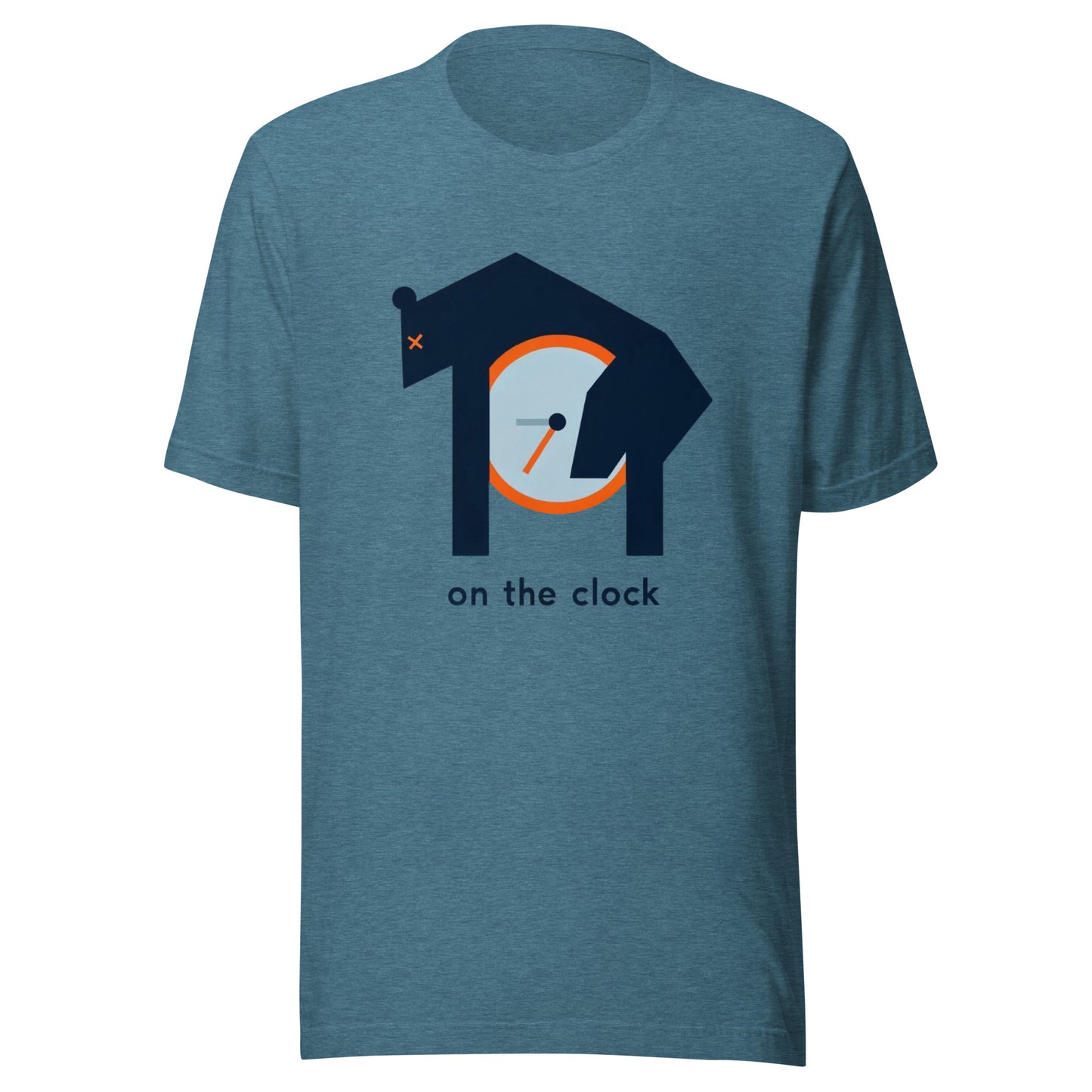 Draft Passed Out Bear "On The Clock" Minimalistic Graphic Tee Unisex t-shirt