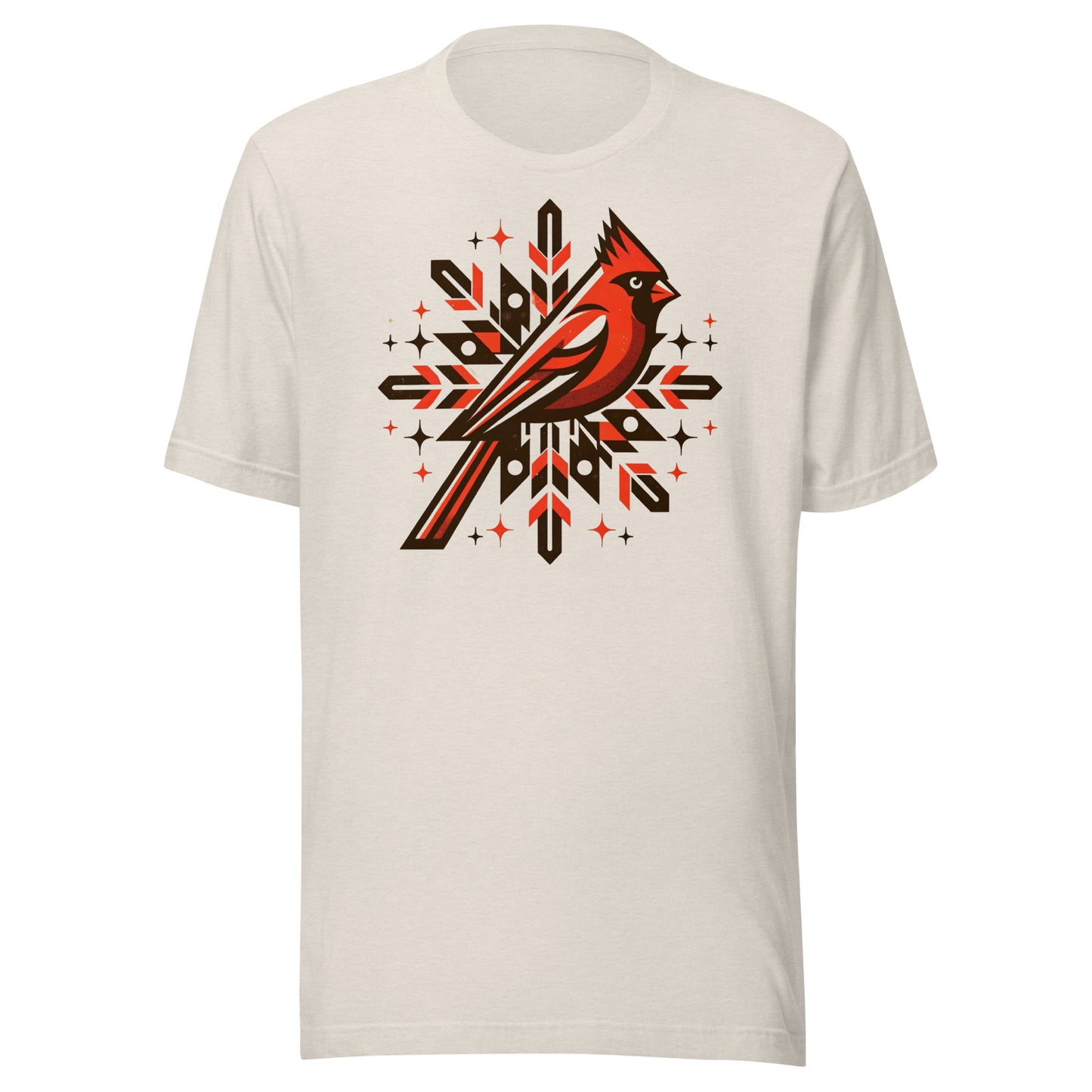 Cardinal Snowflake: Winter Snow Celebration Tee