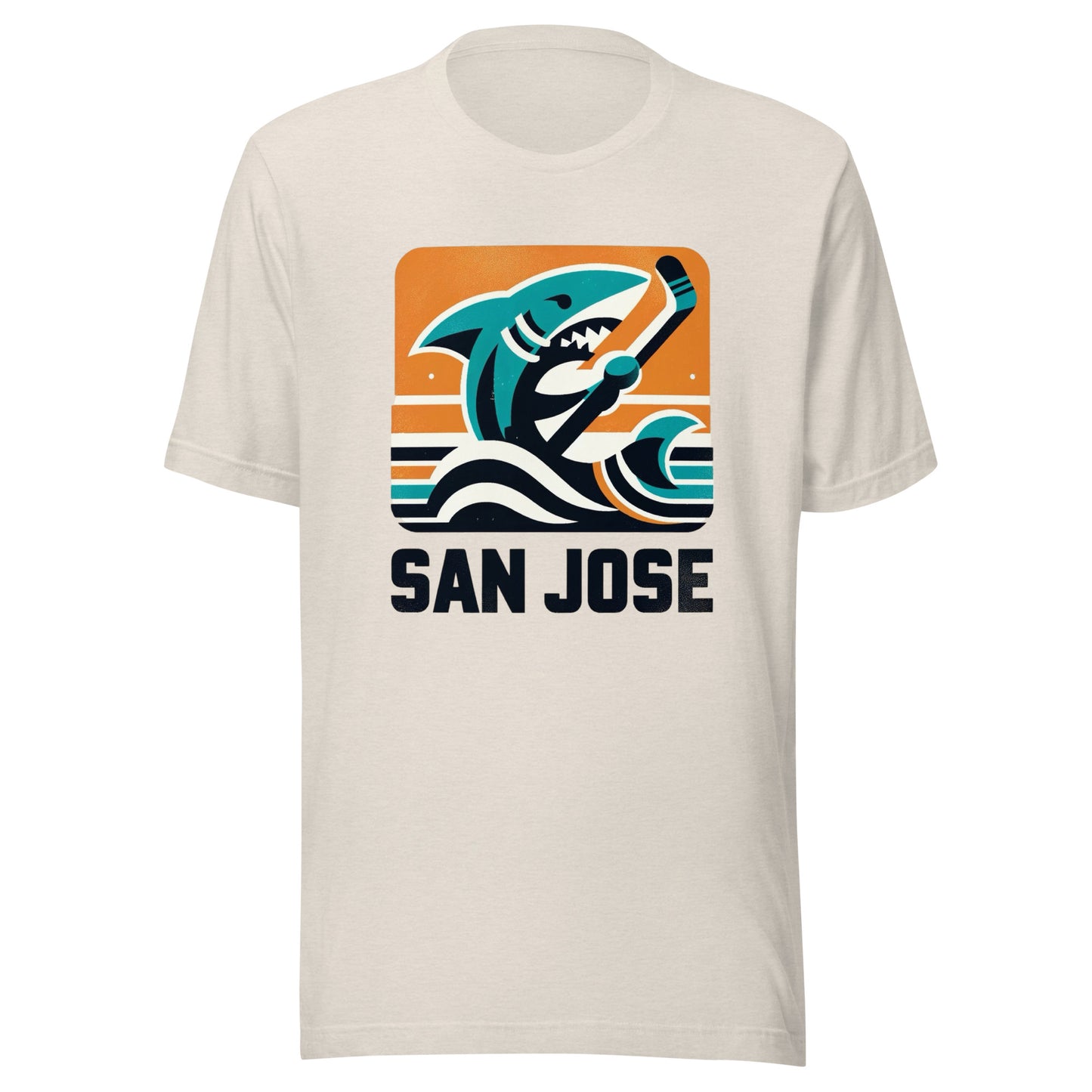 San Jose Rink Roots: The Urban Vintage Hockey Collection Unisex t-shirt