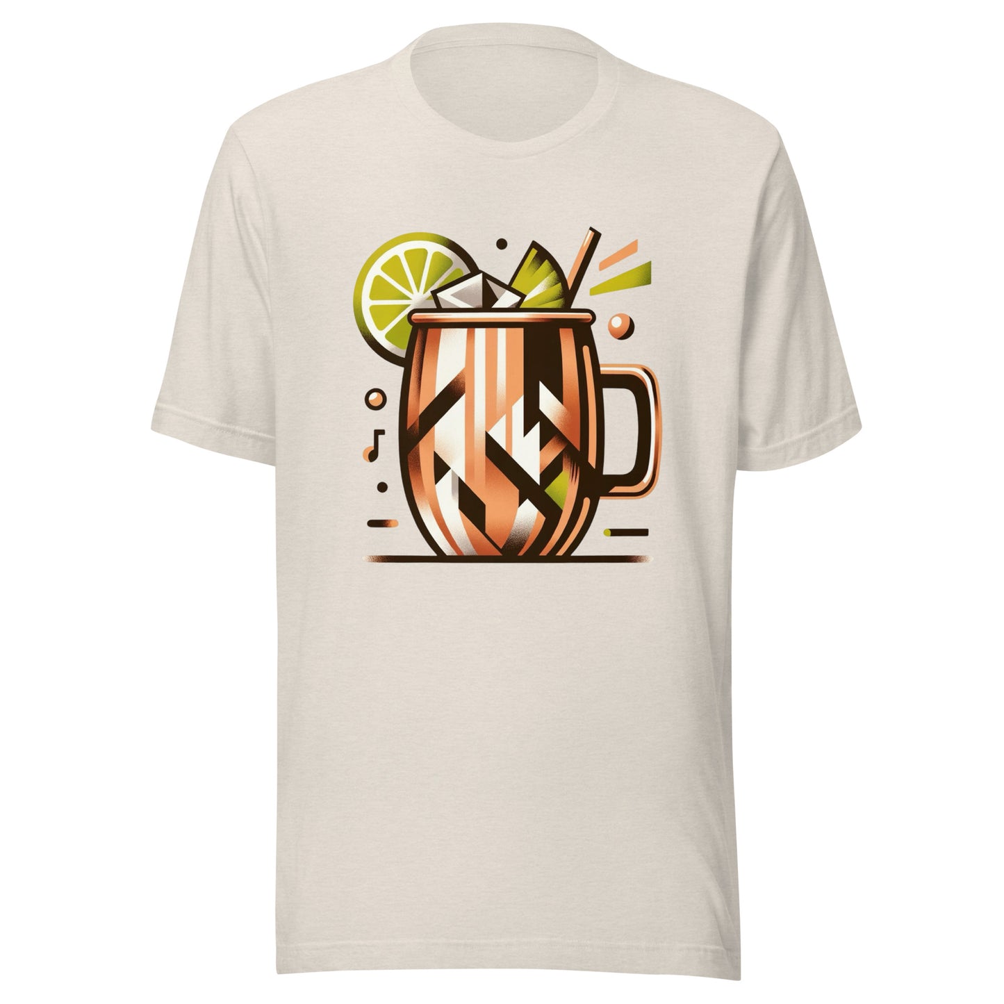 Moscow Mule ‘Full Send Saturday’ Mid-Century Modern Drinks Series Unisex t-shirt