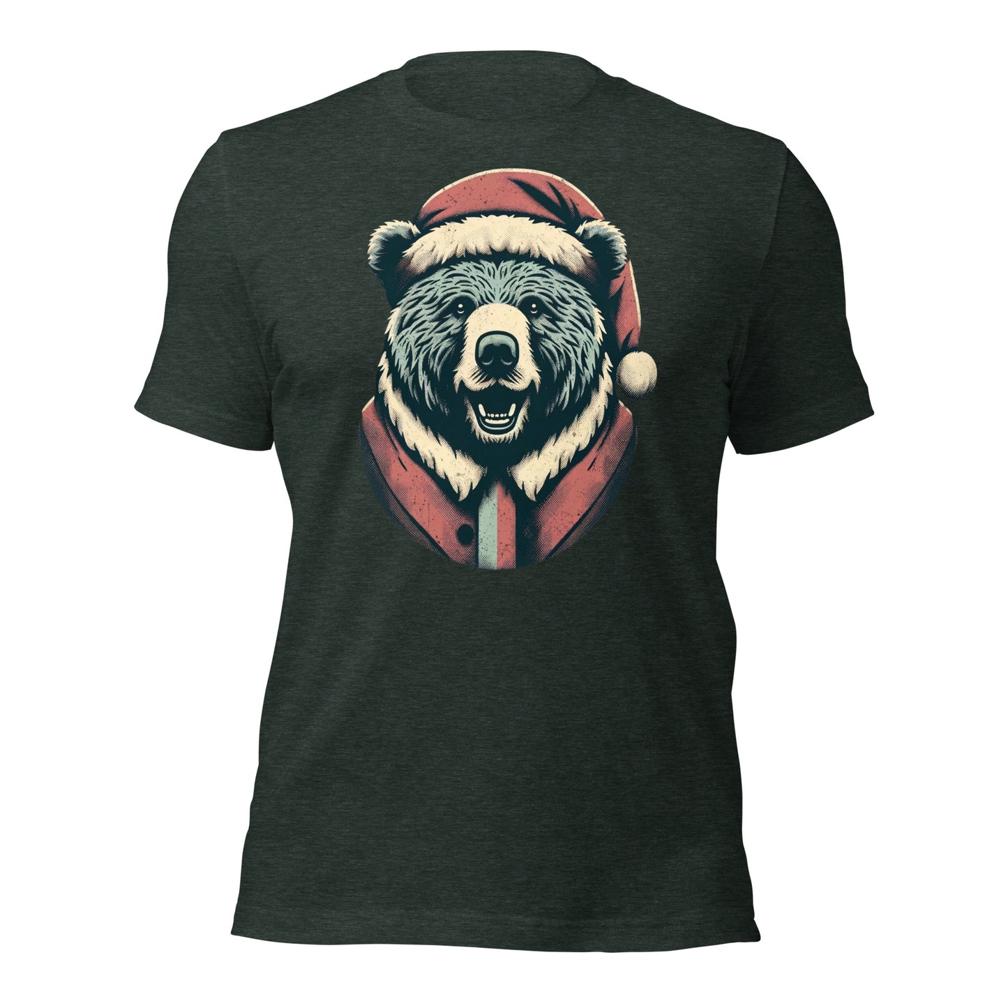 Bear-ly Merry: Rustic Christmas Retreat with Santa's Fuzziest Helpers Unisex t-shirt