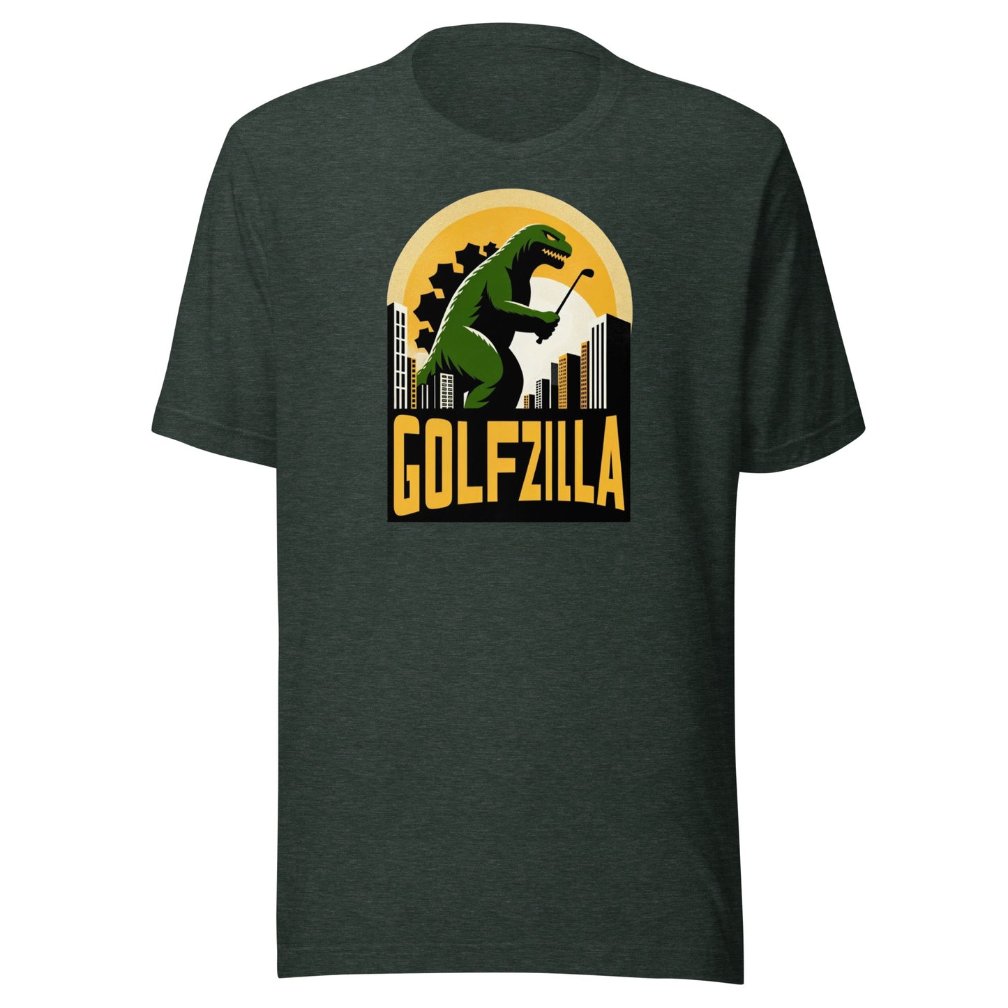 Golfzilla Monster Golfer Golf Unisex t-shirt