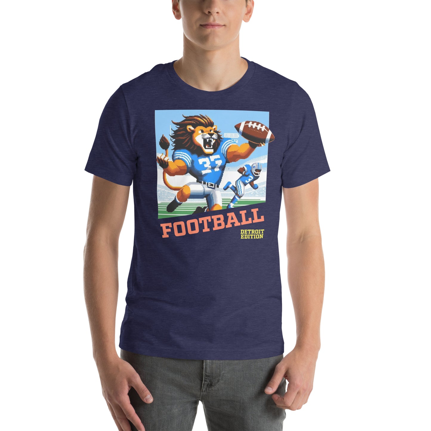 Detroit Video Game Football Grrreat Catch Graphic Unisex t-shirt