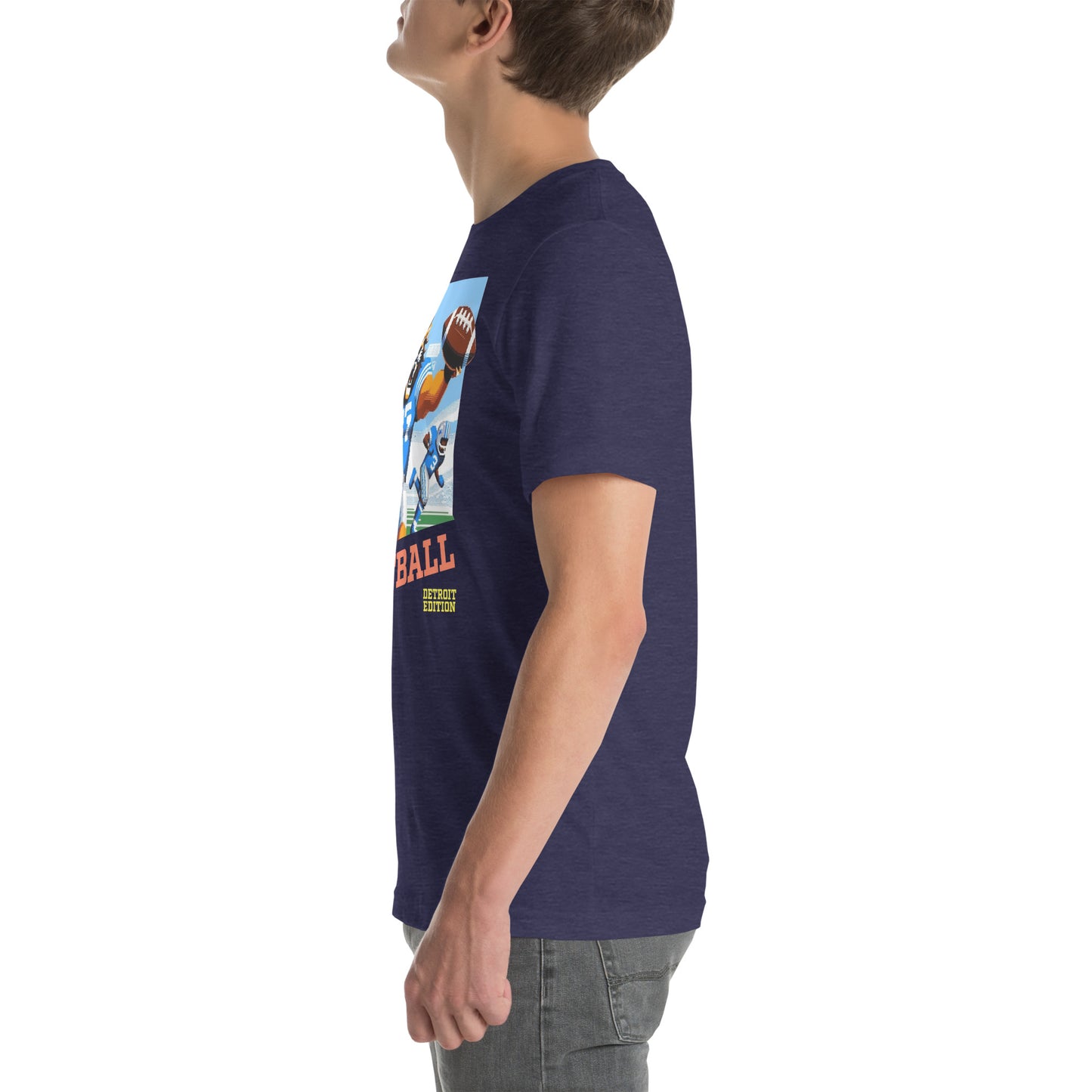 Detroit Video Game Football Grrreat Catch Graphic Unisex t-shirt