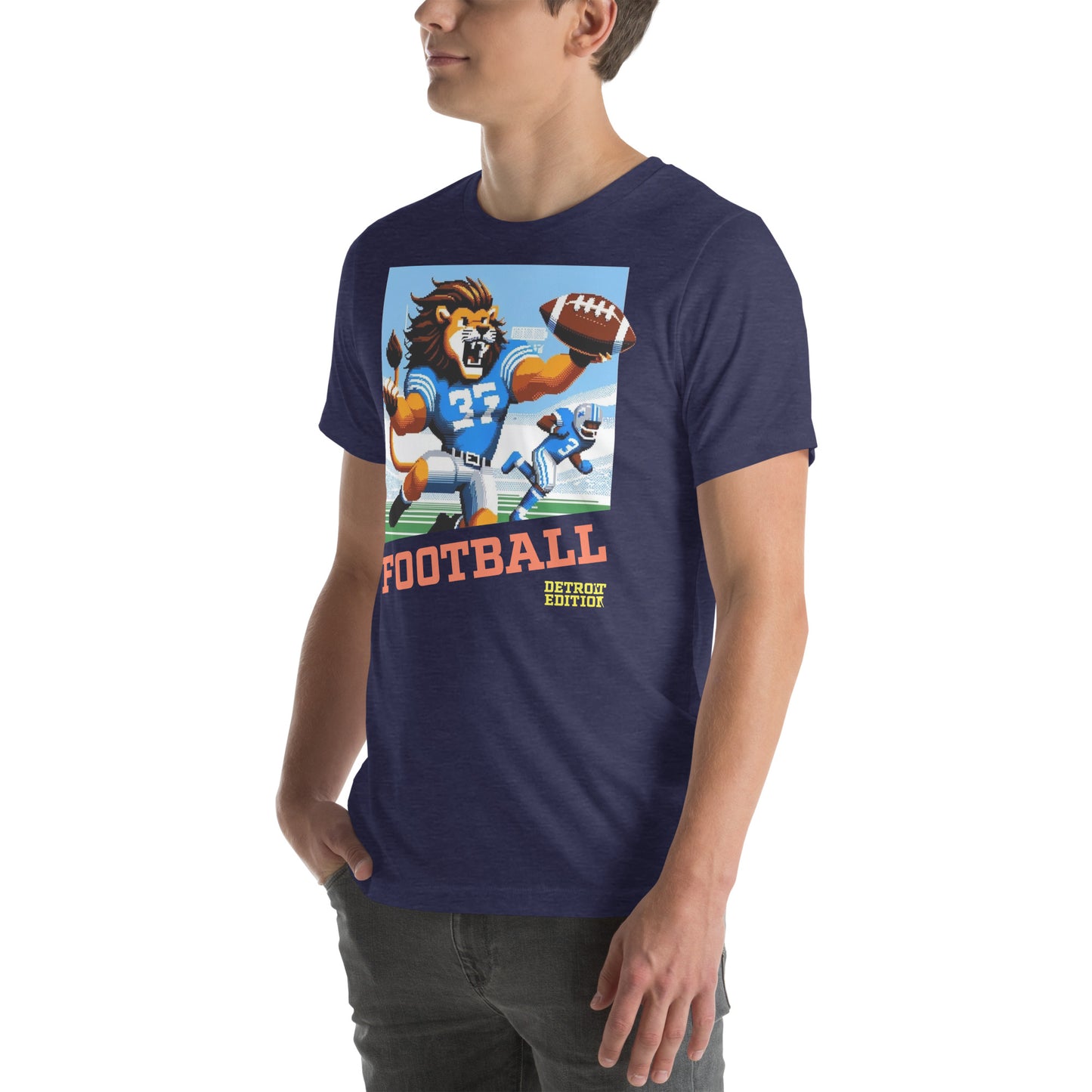 Detroit Video Game Football Grrreat Catch Graphic Unisex t-shirt