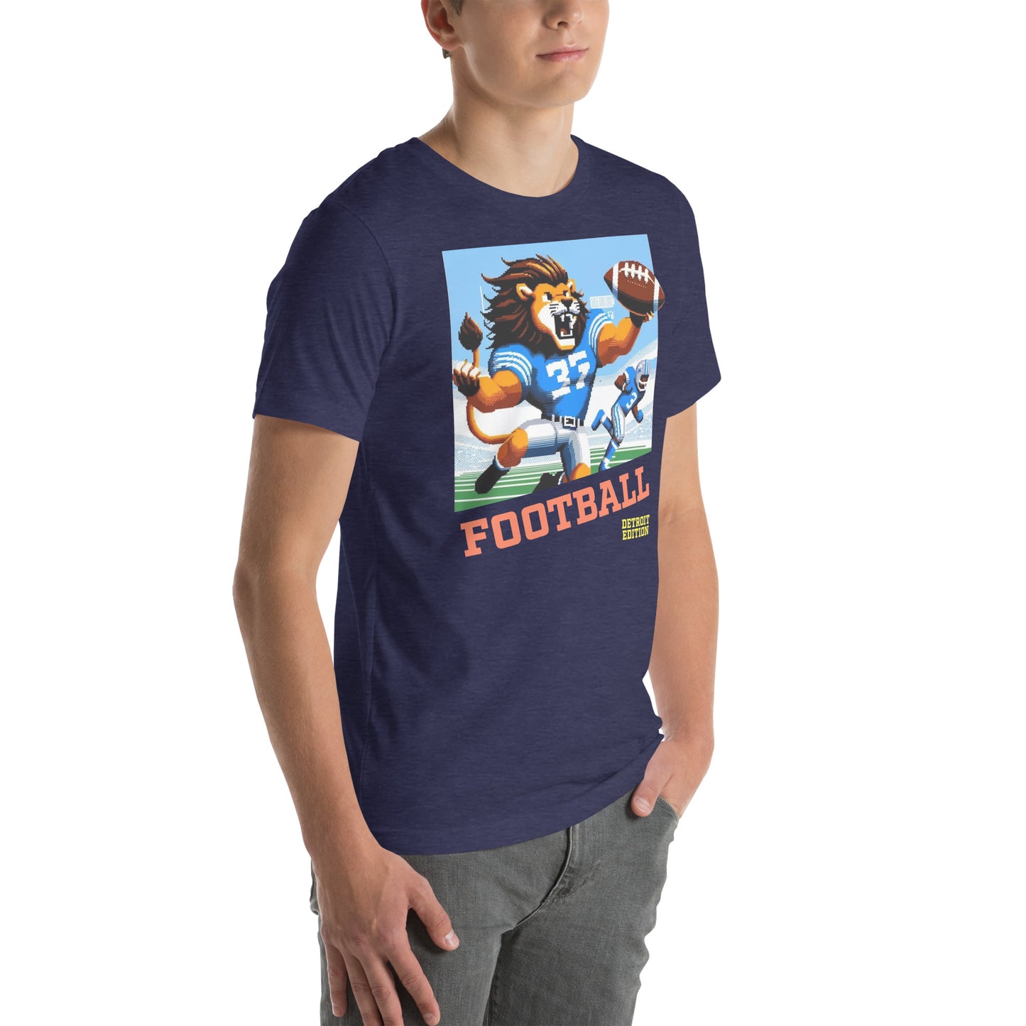 Detroit Video Game Football Grrreat Catch Graphic Unisex t-shirt