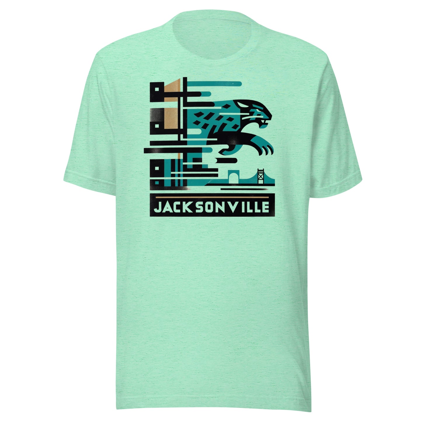 Jacksonville Gridiron: Maritime Cats - Retro Football Tapestry Series Unisex t-shirt