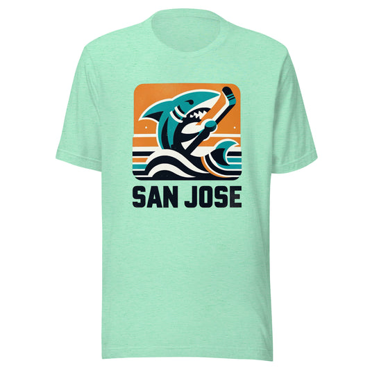 San Jose Rink Roots: The Urban Vintage Hockey Collection Unisex t-shirt