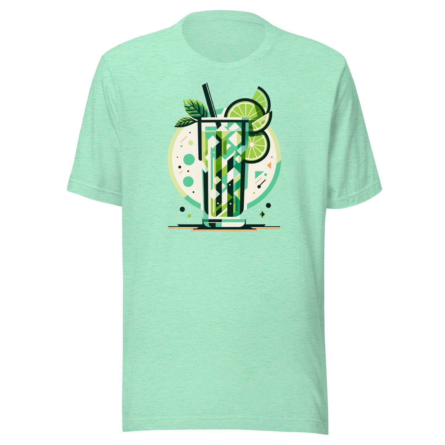 Mojito ‘Full Send Saturday’ Mid-Century Modern Drinks Series Unisex t-shirt