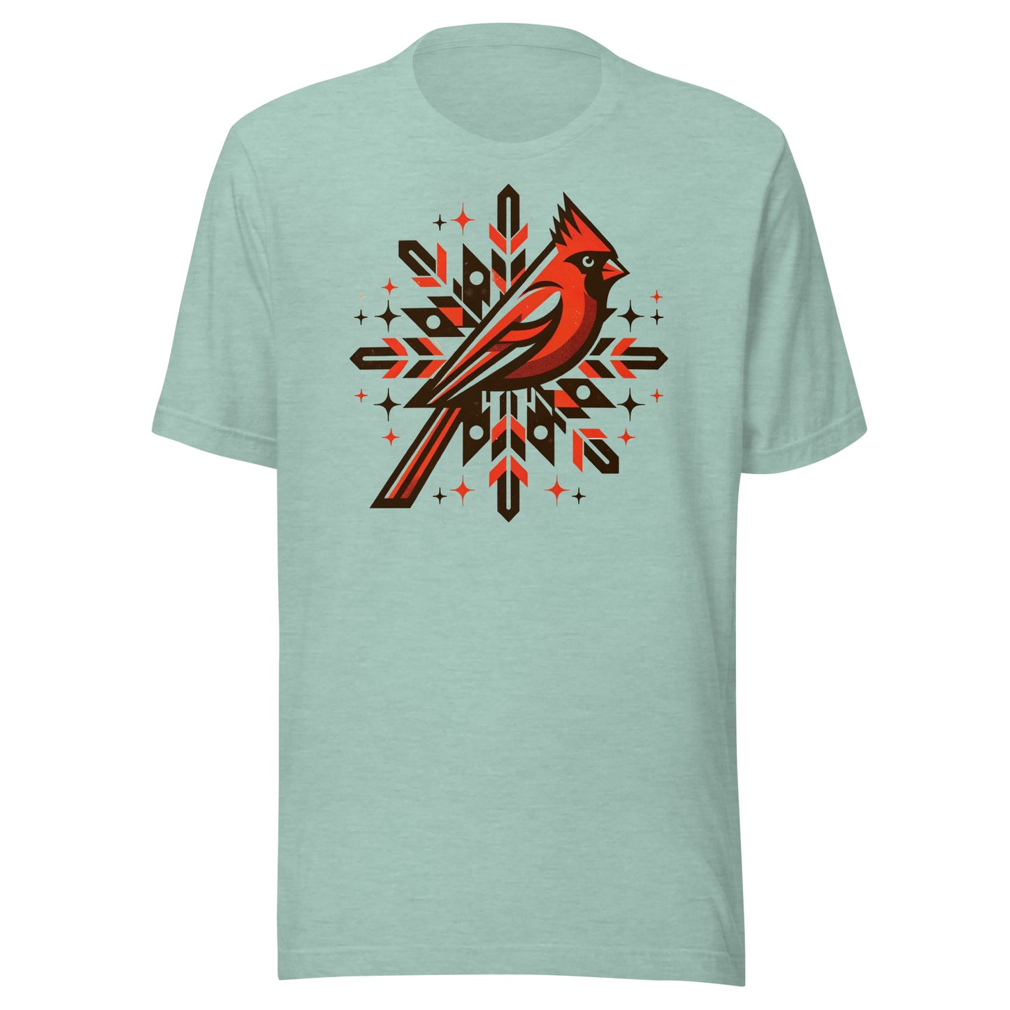 Cardinal Snowflake: Winter Snow Celebration Tee