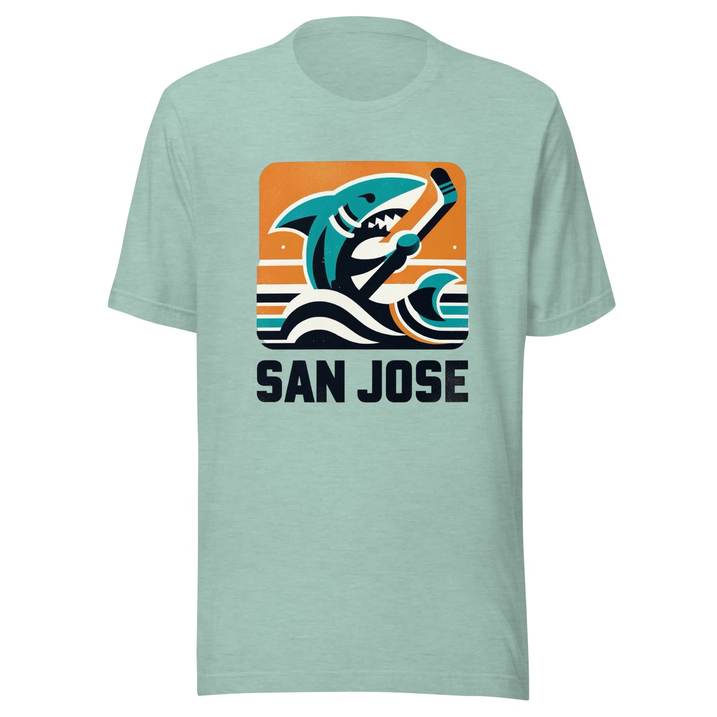 San Jose Rink Roots: The Urban Vintage Hockey Collection Unisex t-shirt