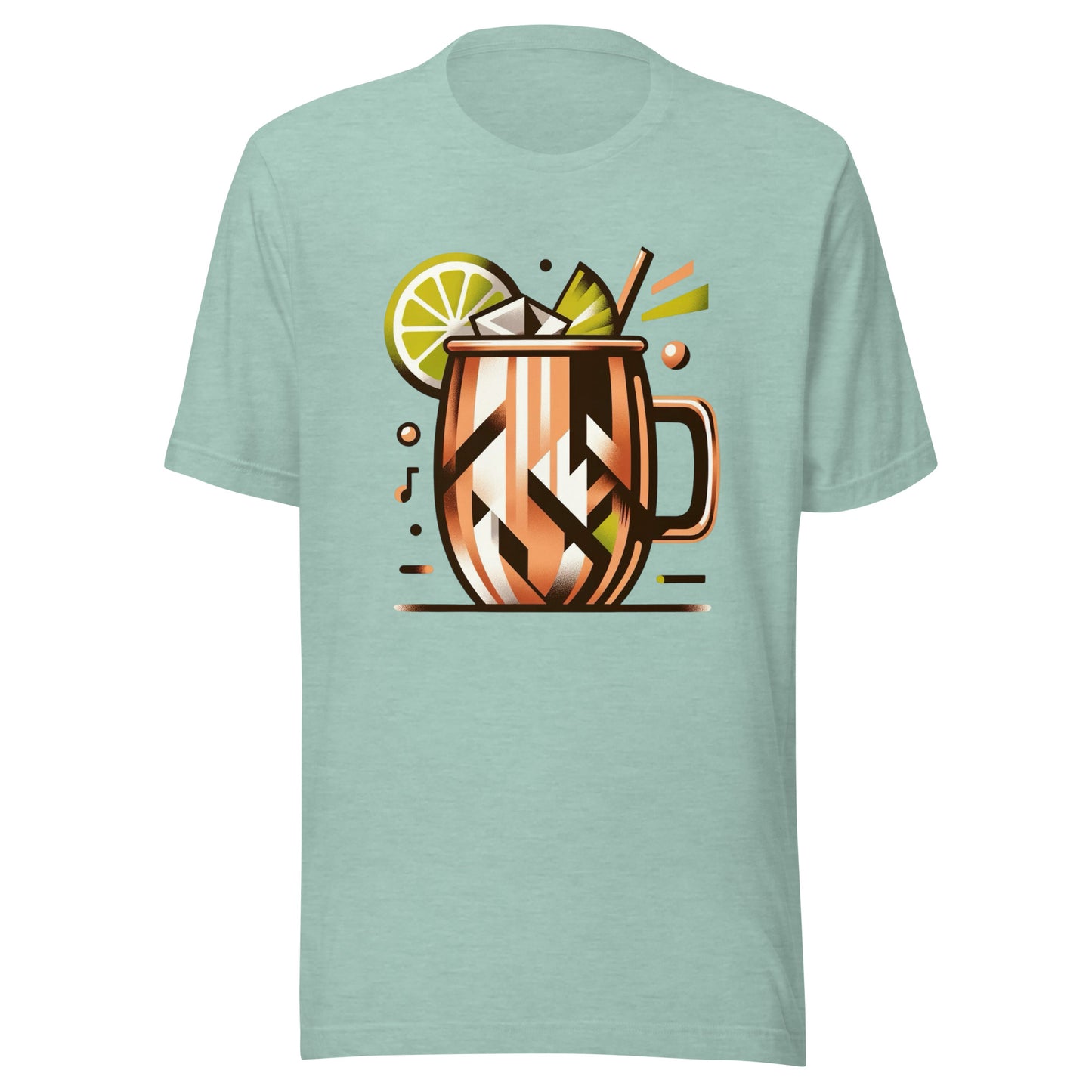 Moscow Mule ‘Full Send Saturday’ Mid-Century Modern Drinks Series Unisex t-shirt