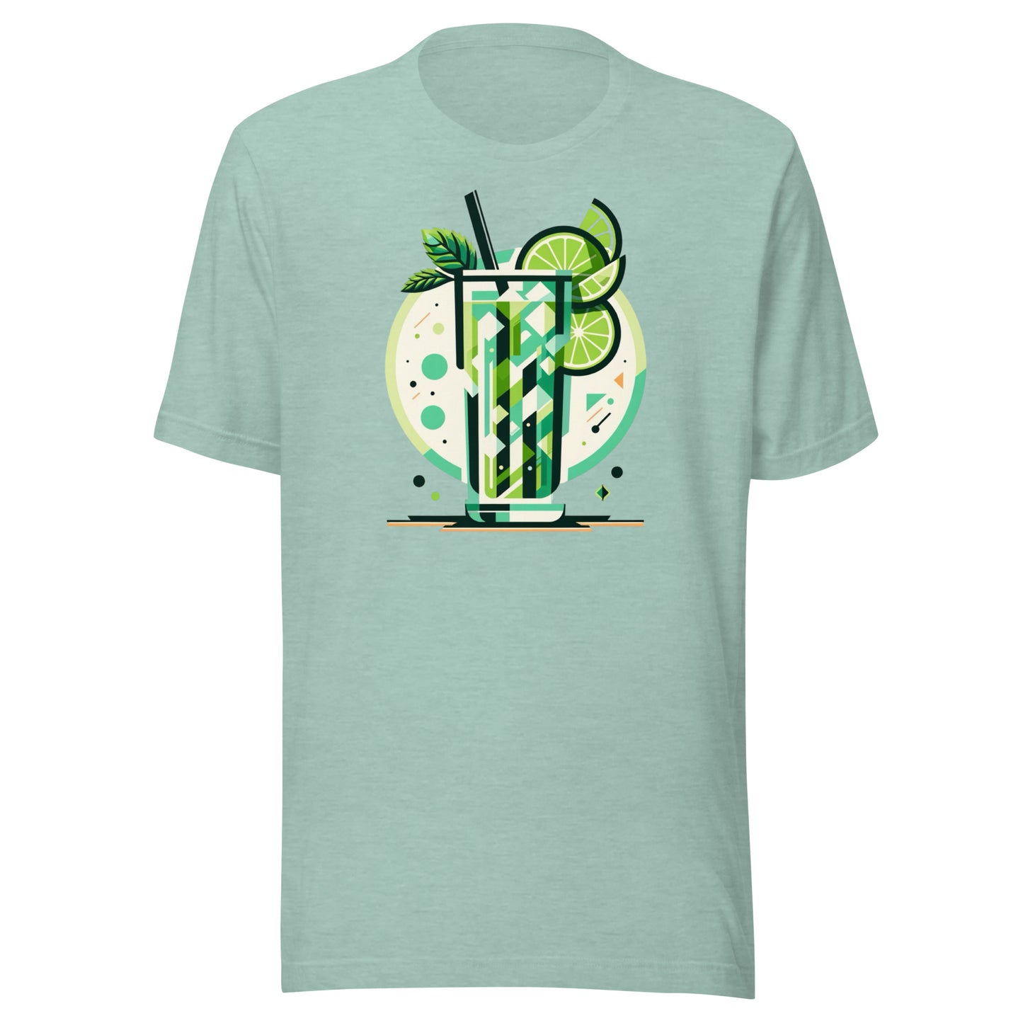 Mojito ‘Full Send Saturday’ Mid-Century Modern Drinks Series Unisex t-shirt