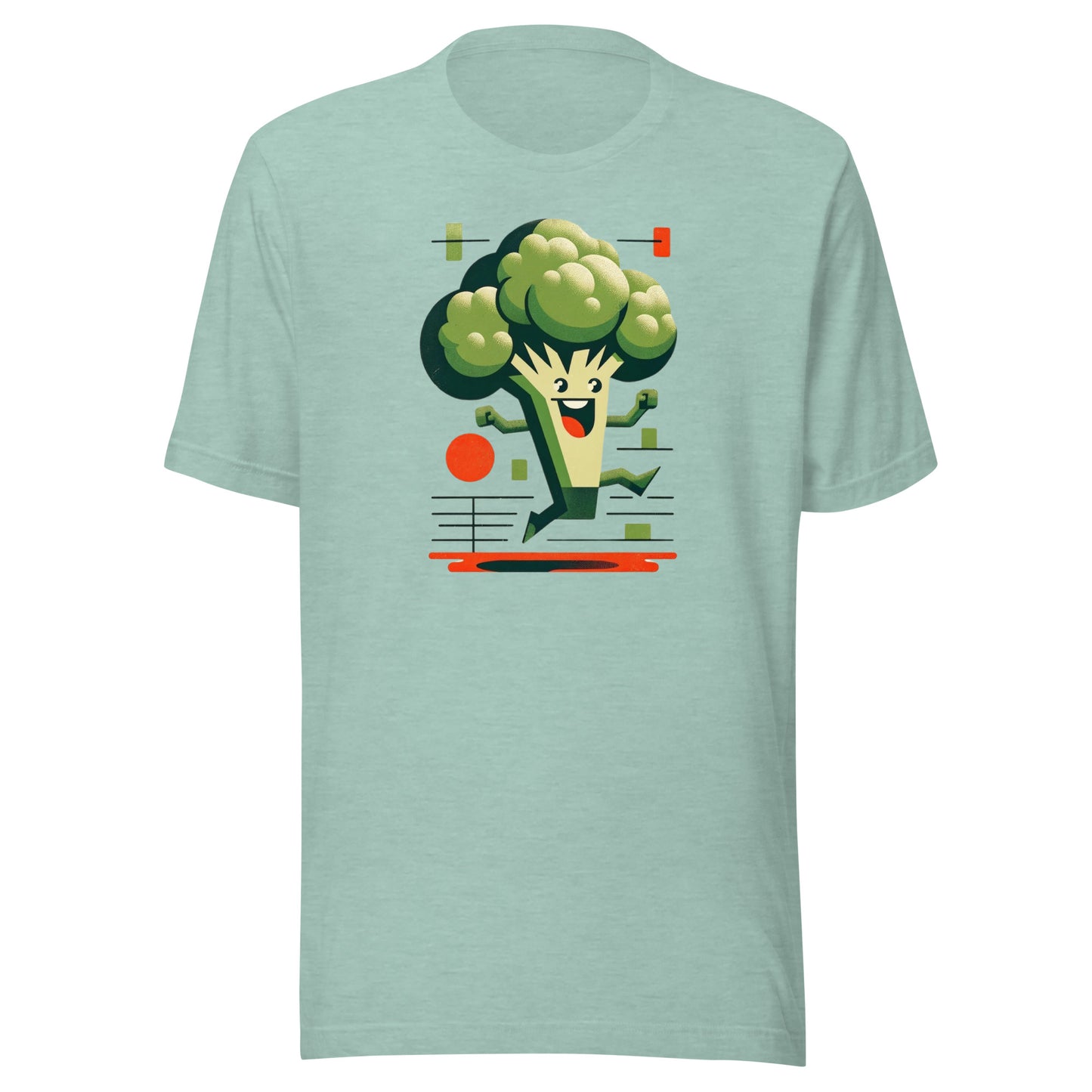 Broccoli Boogie: Groovy Greens Run Unisex Tee