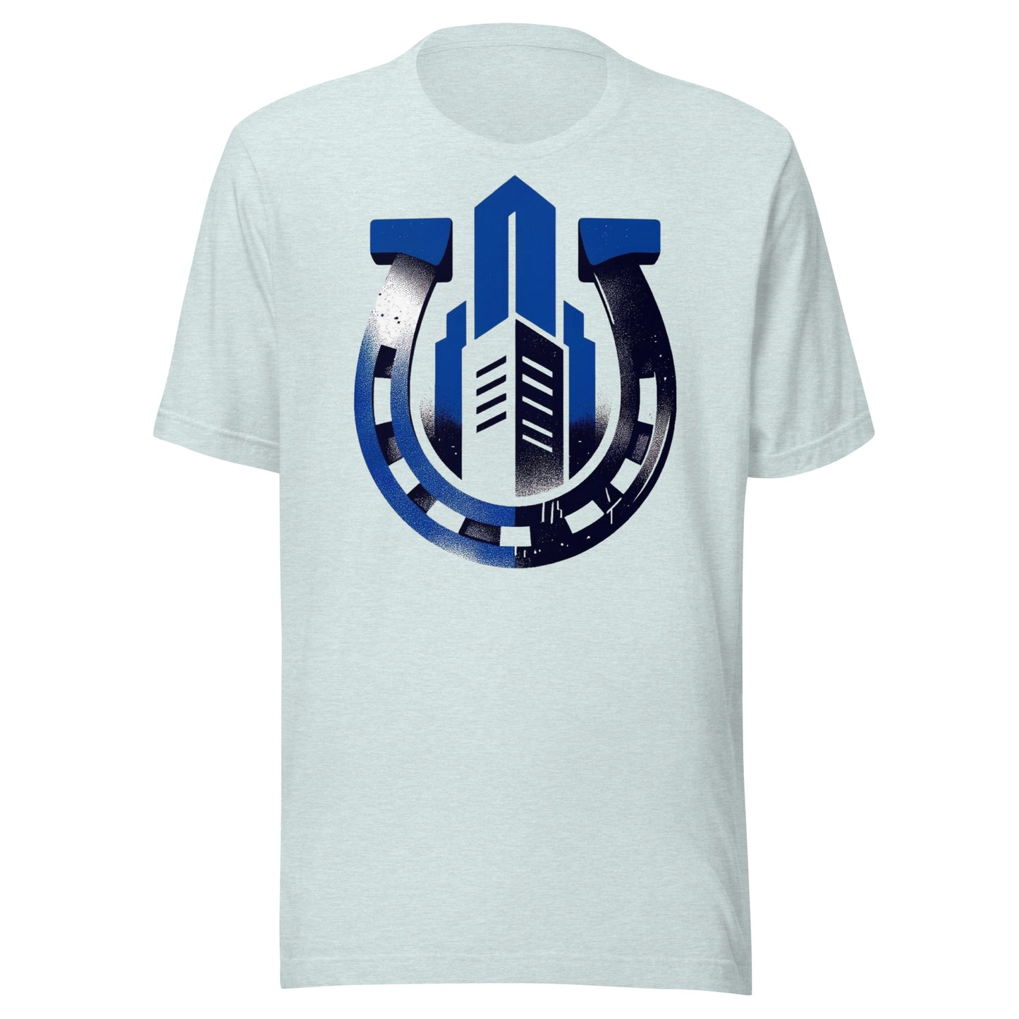 Indianapolis Gridiron: Horseshoe Skyline - Retro Football Tapestry Series Unisex t-shirt
