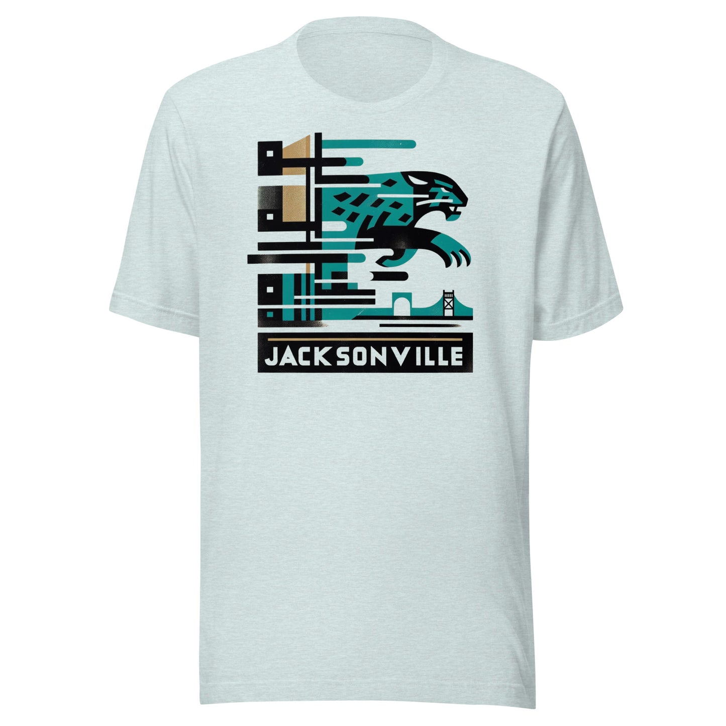 Jacksonville Gridiron: Maritime Cats - Retro Football Tapestry Series Unisex t-shirt